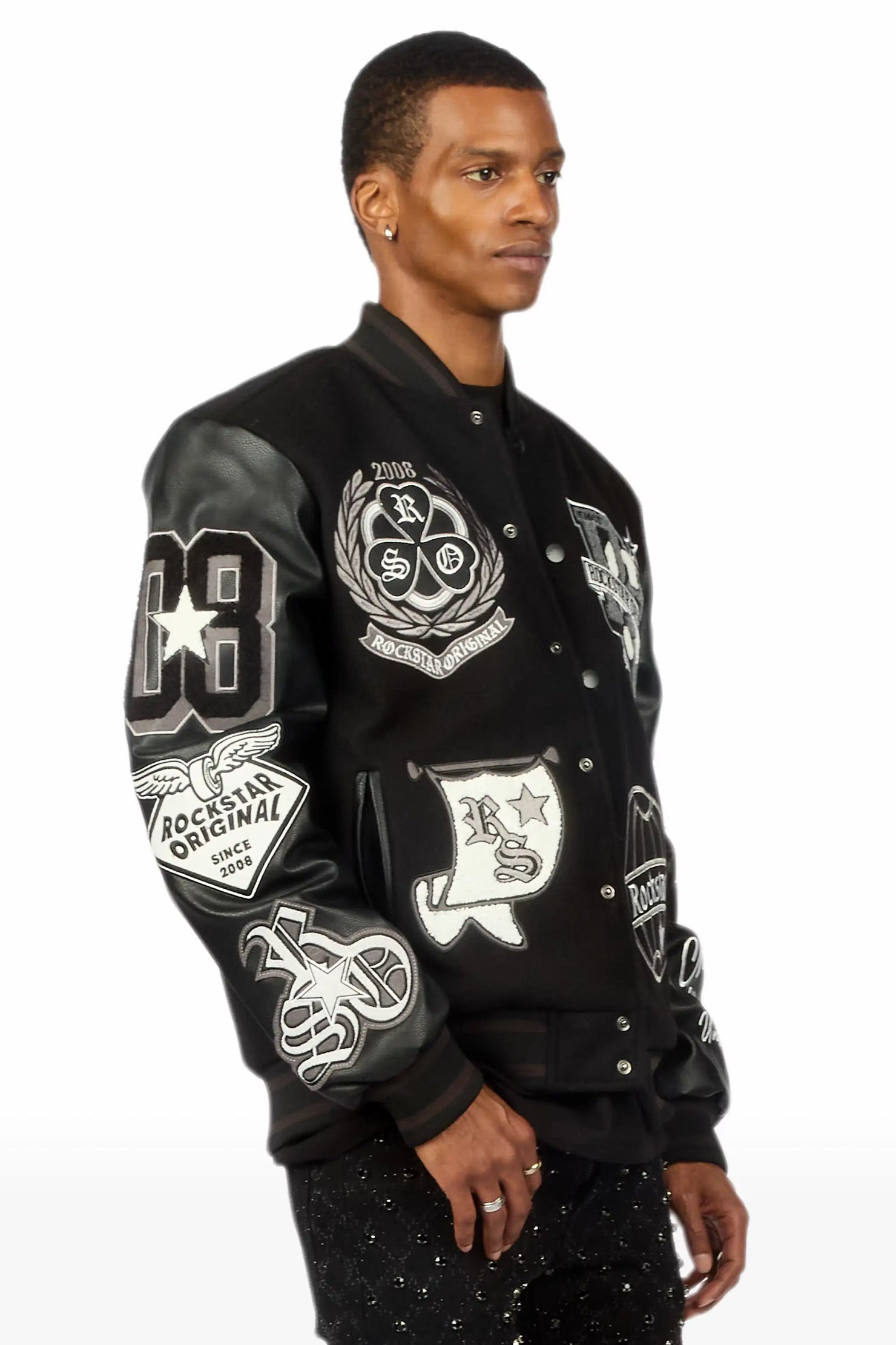Gallant Black Varsity Jacket