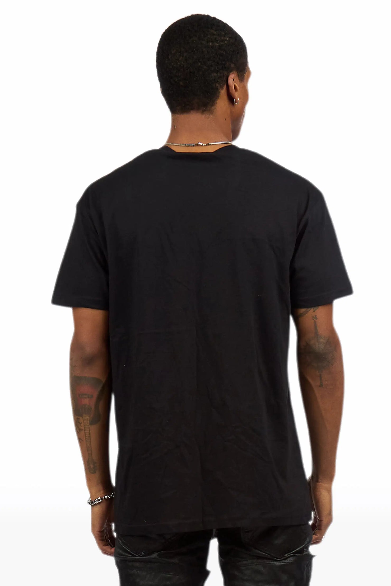 Druze Black Oversized Graphic T-Shirt
