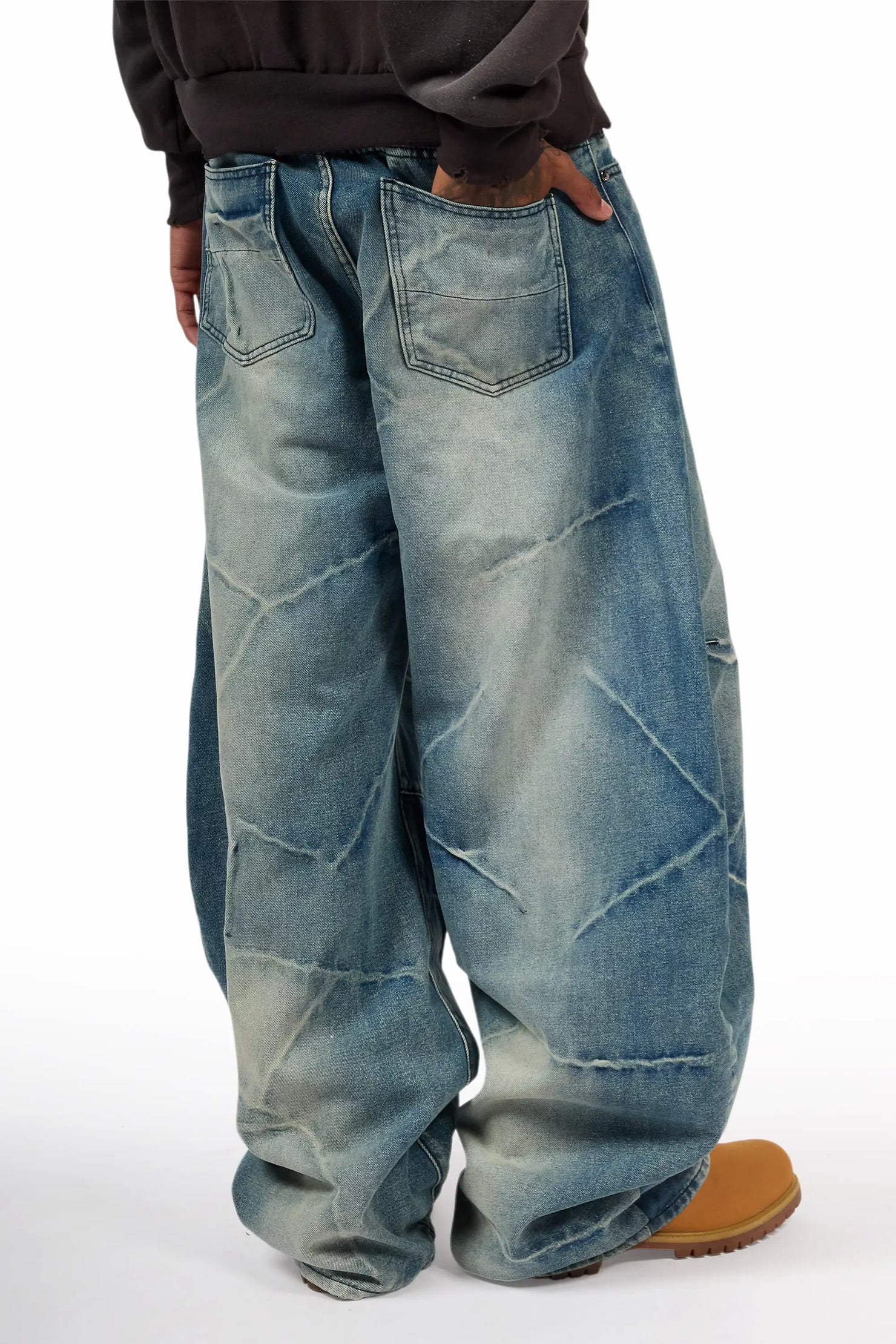 Harlem Blue Barrel Fit Jean