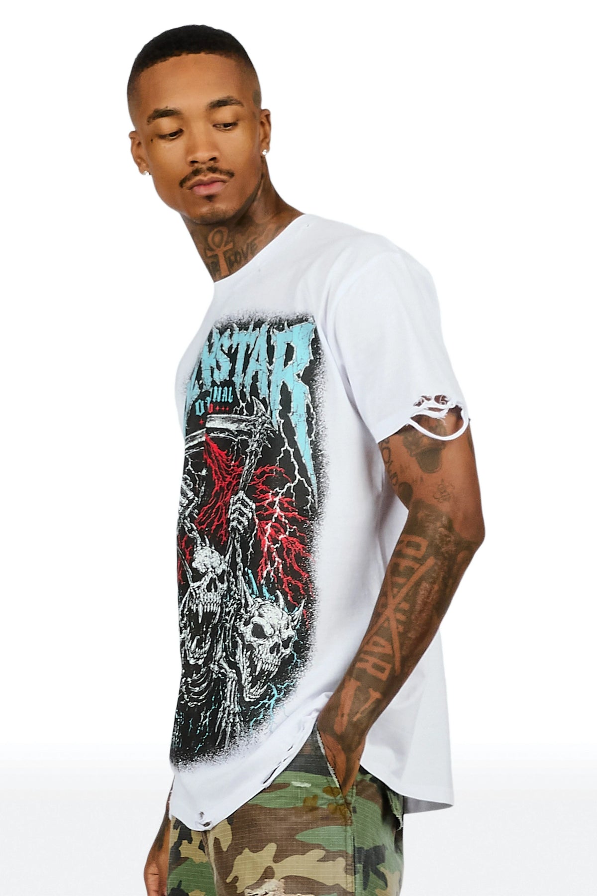 Ossuary White Oversized Graphic T-Shirt