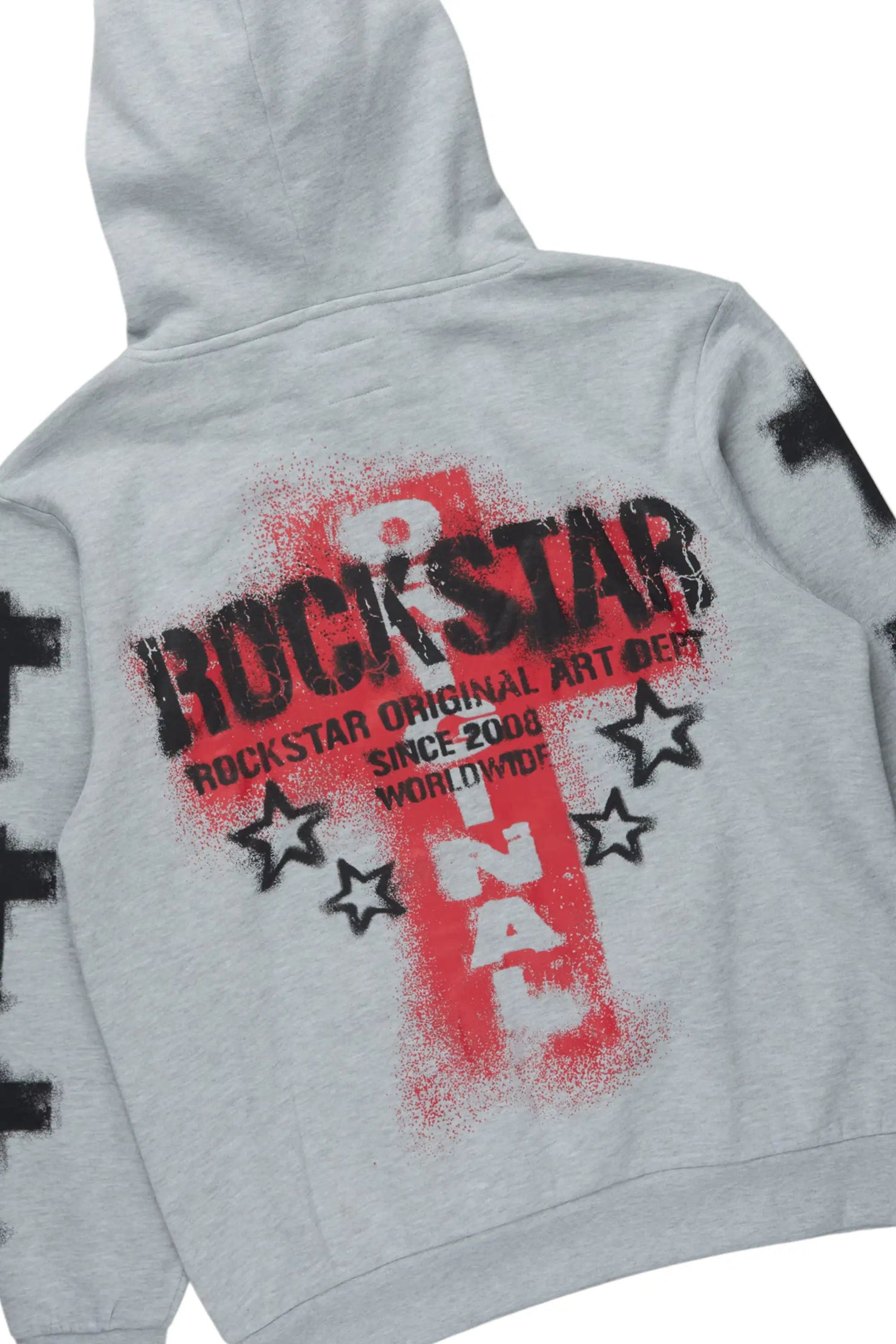 Crest Heather Grey Hoodie/Stacked Pant Track Set