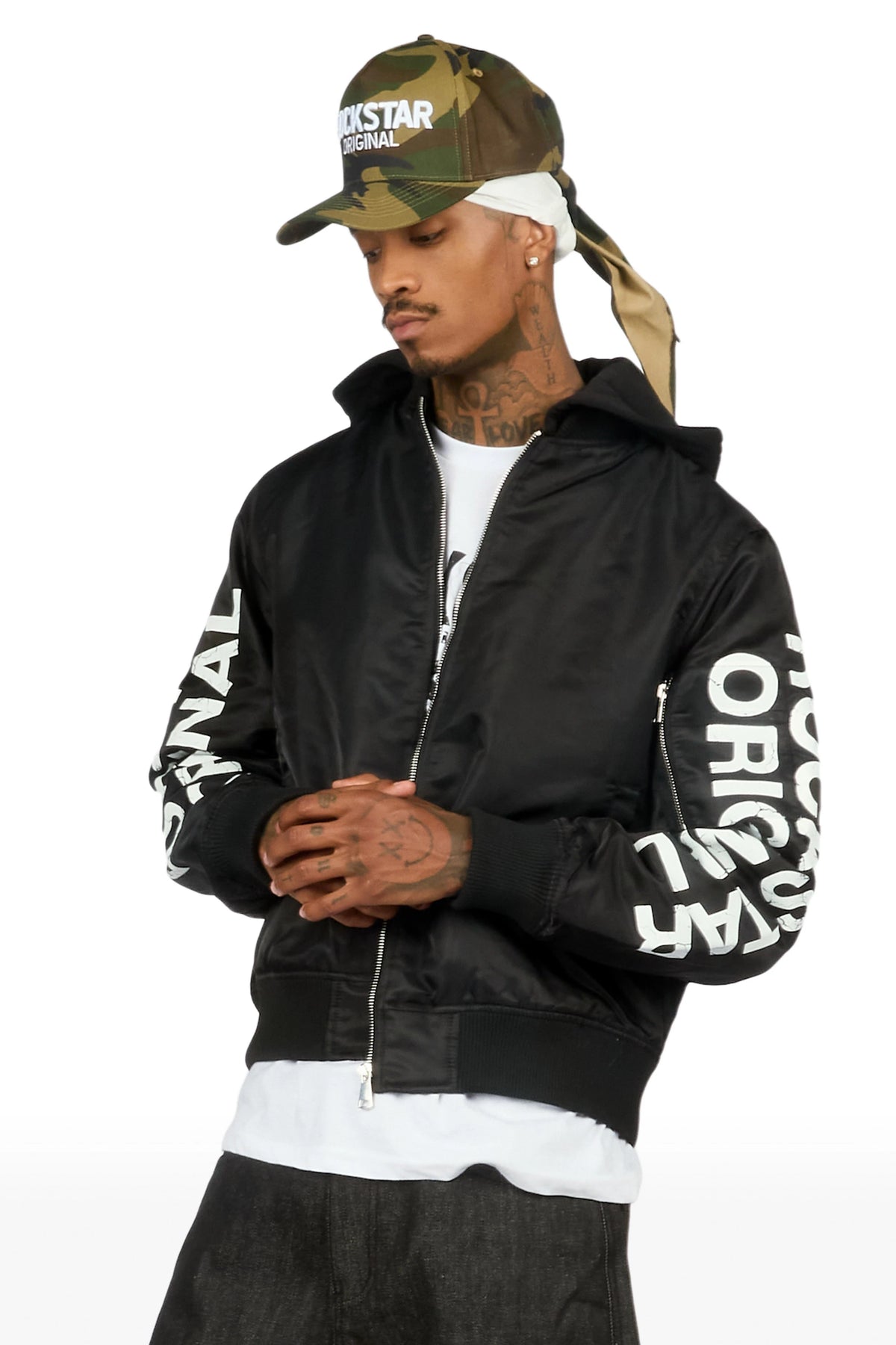 Aldrin Black Bomber Jacket