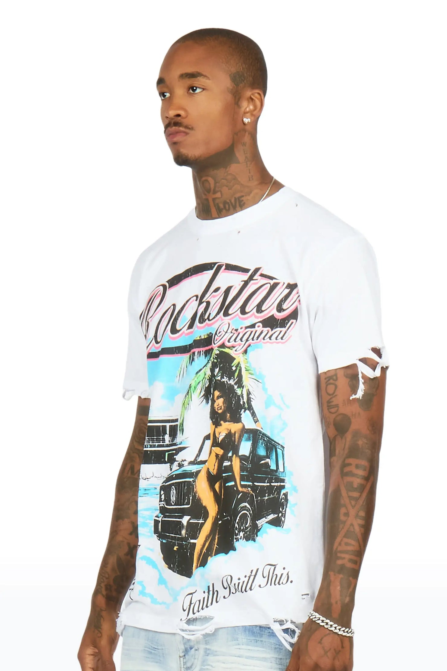 Murrell White Oversized T-Shirt