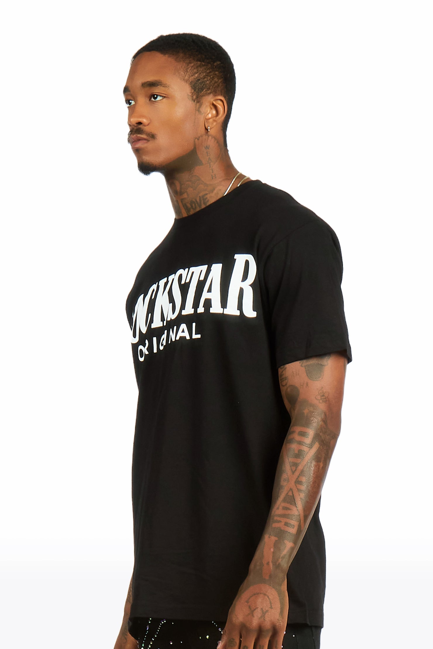 Rio 2.0 Black Oversized Graphic T-Shirt