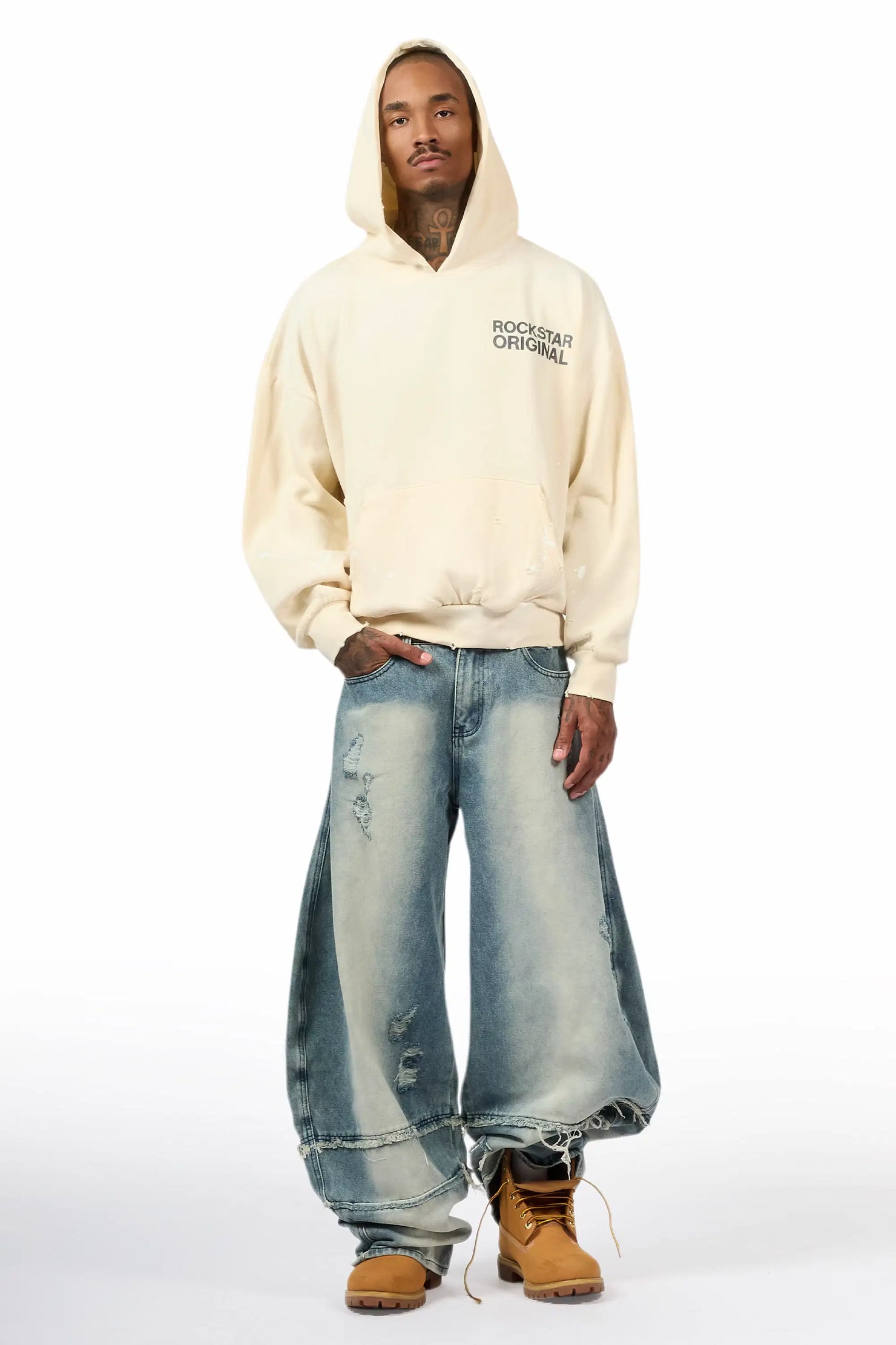 Novacane Blue Barrel Fit Jean