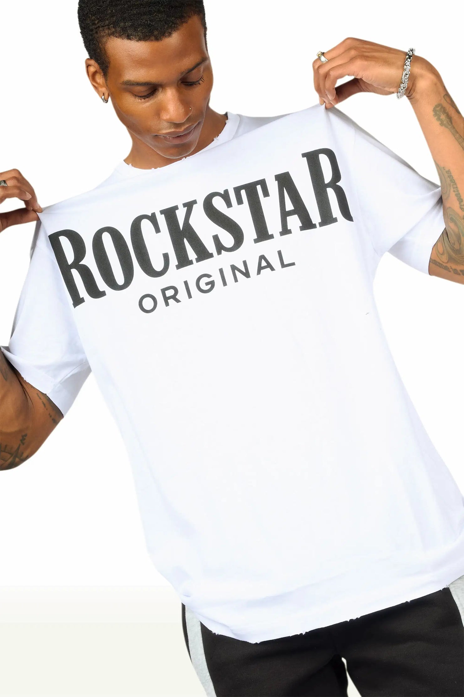 Rio White Oversized Graphic T-Shirt