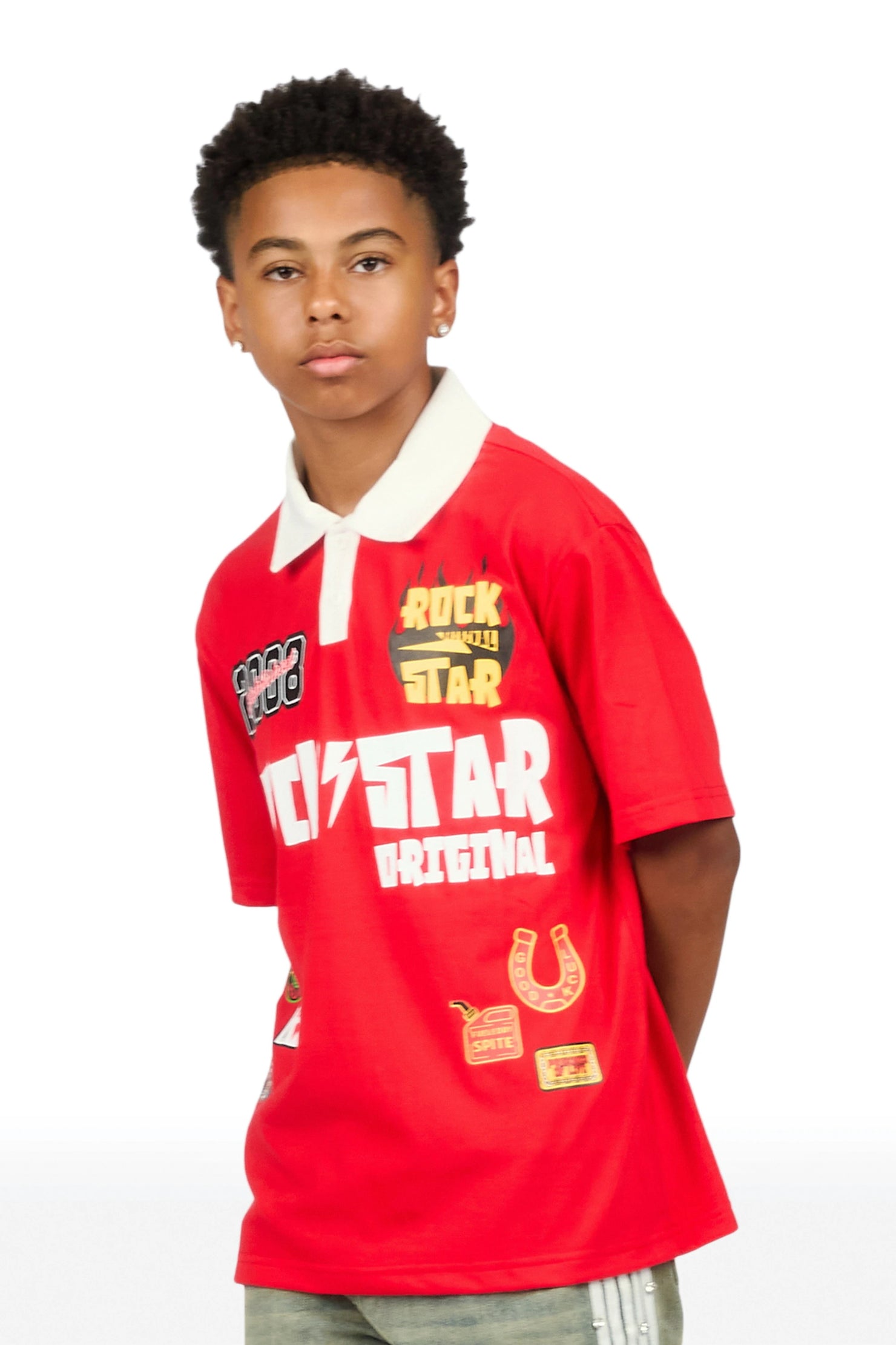Boys Jimy Red Polo