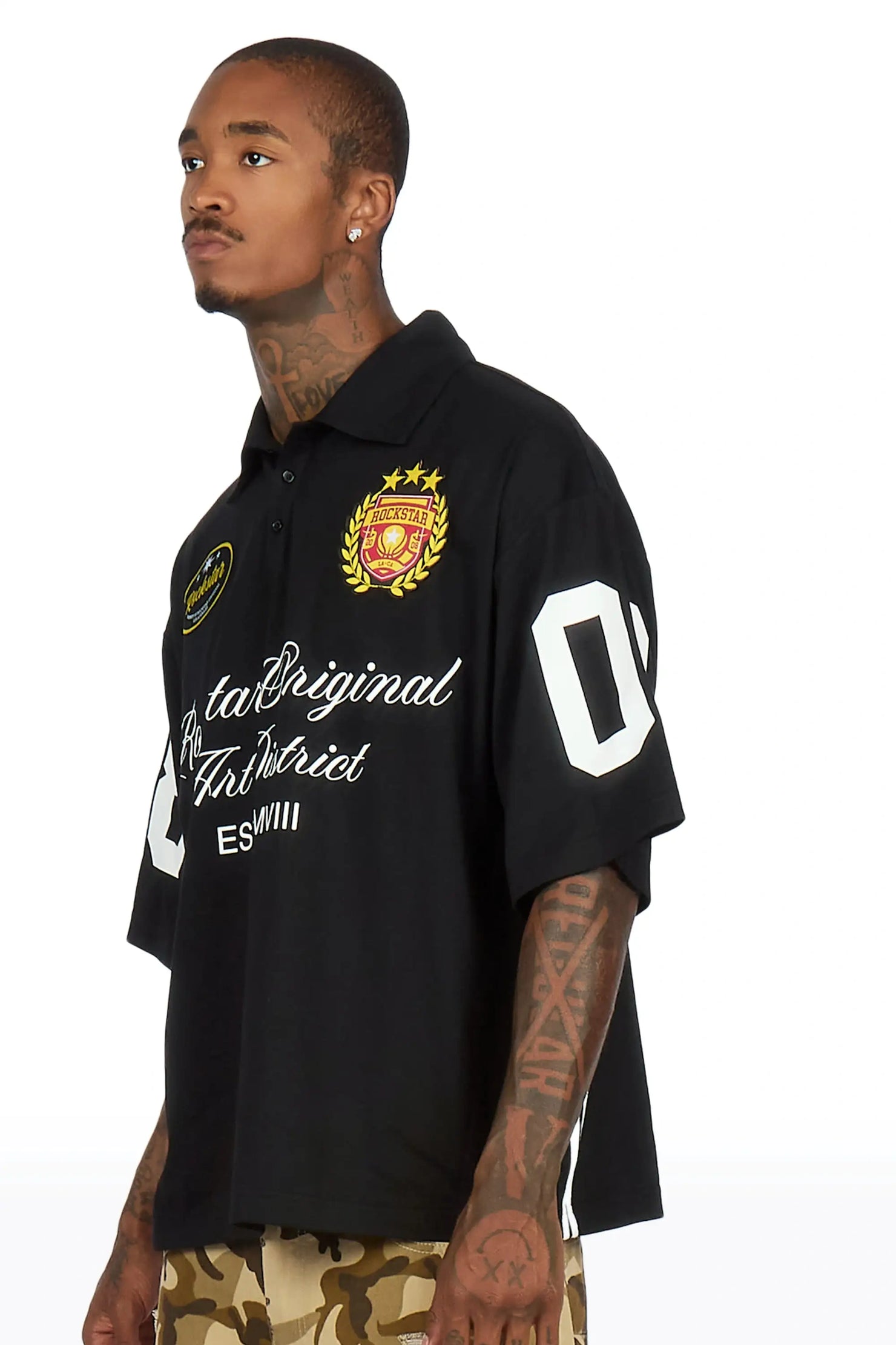Amiro Black Polo Shirt
