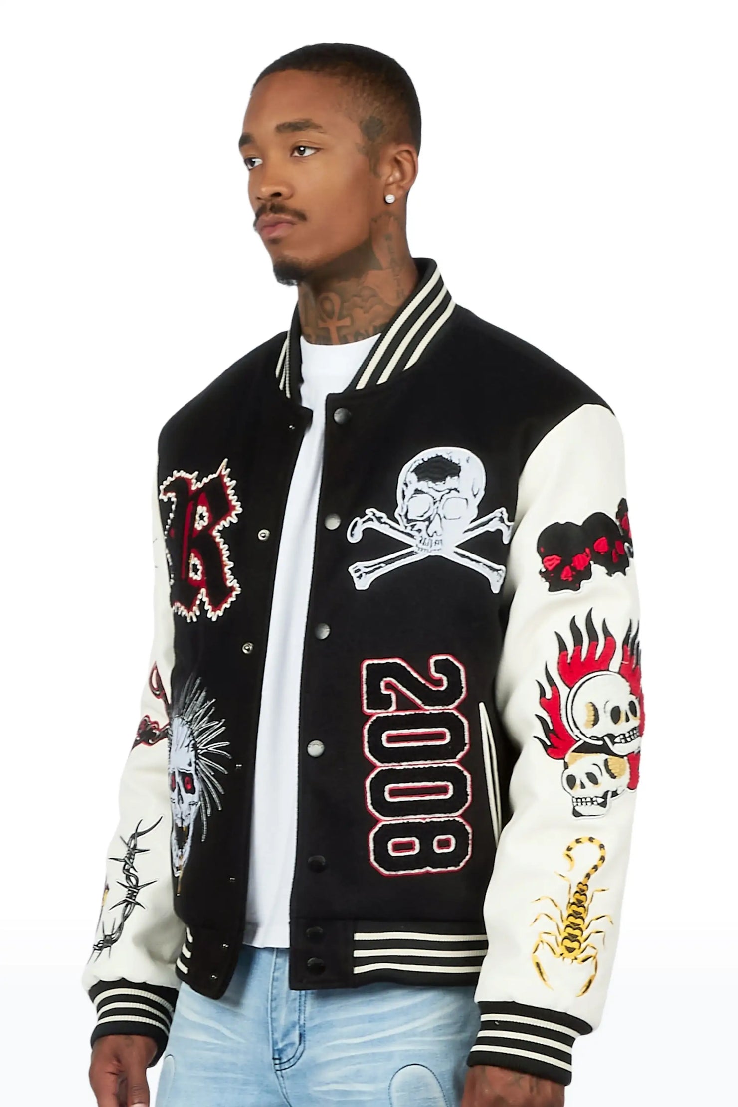 Brennin Black Varsity Jacket