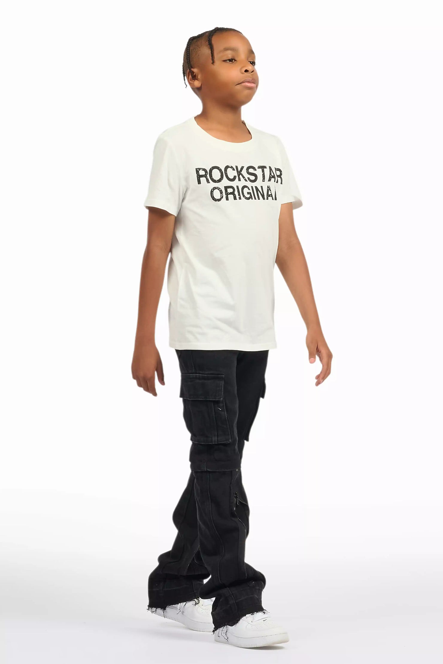 Boys Rupert Black Baggy Fit Jean