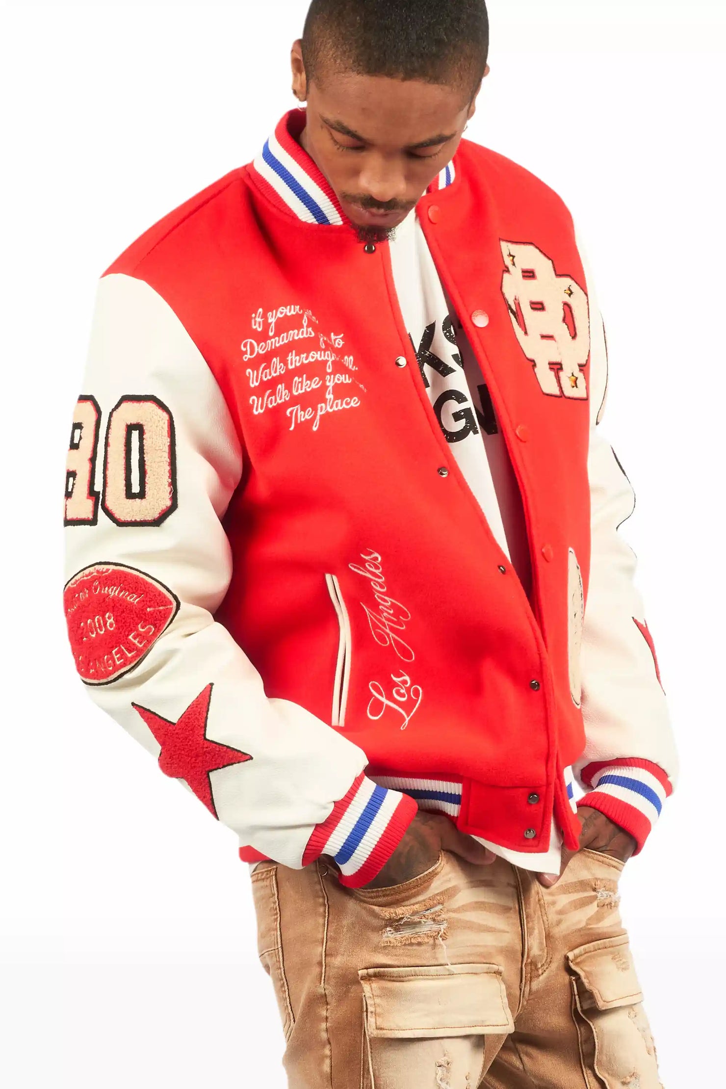 Balser Orange Varsity Jacket