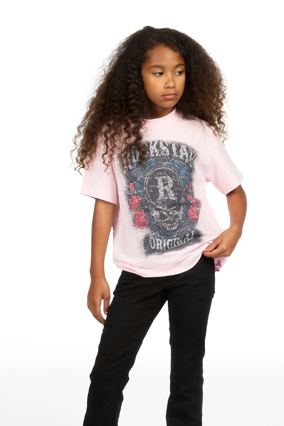 Girls Daga Jet Black 2.0 Stacked Flare Jean