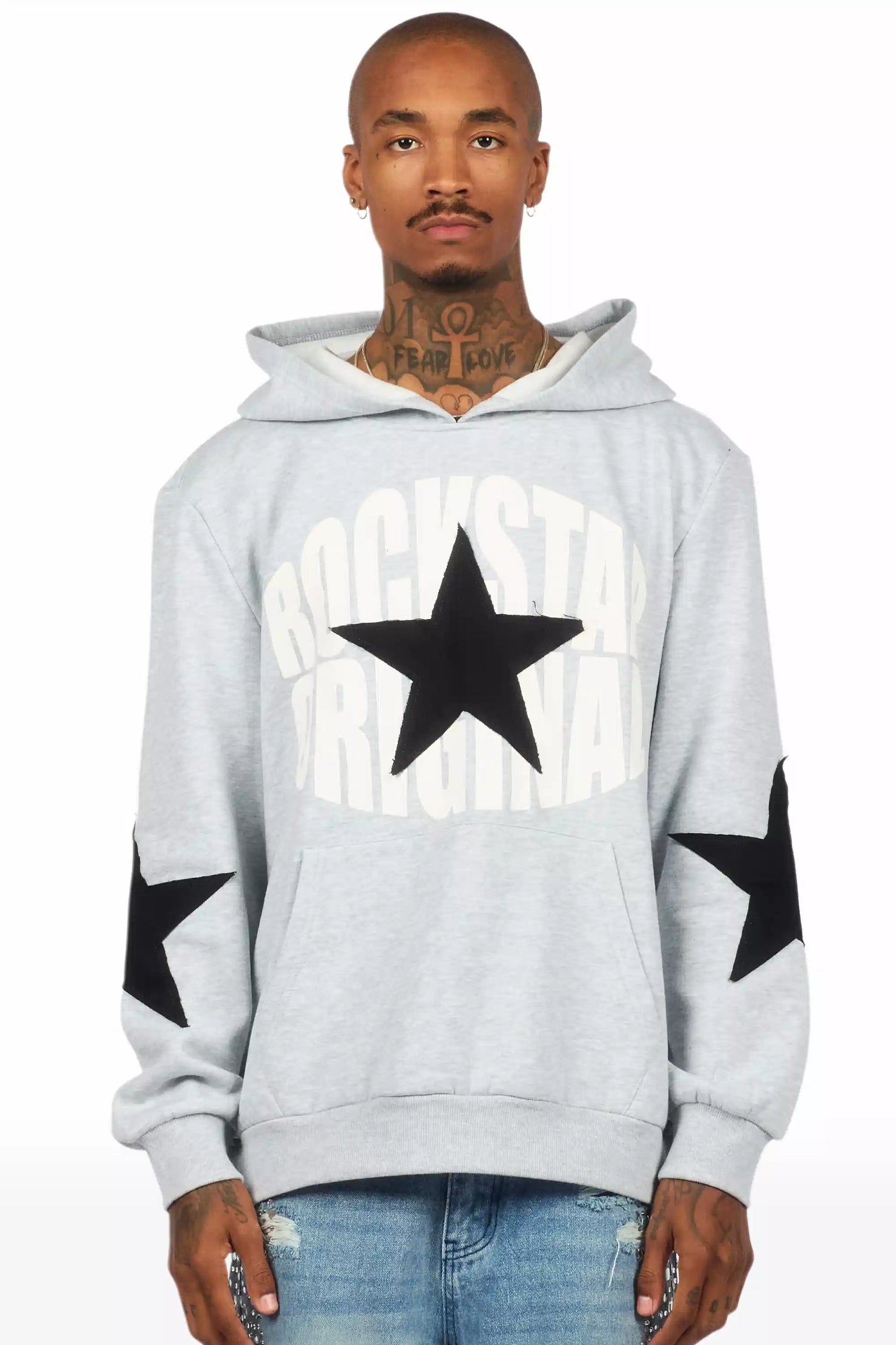 States 2.0 Heather Grey Graphic Hoodie