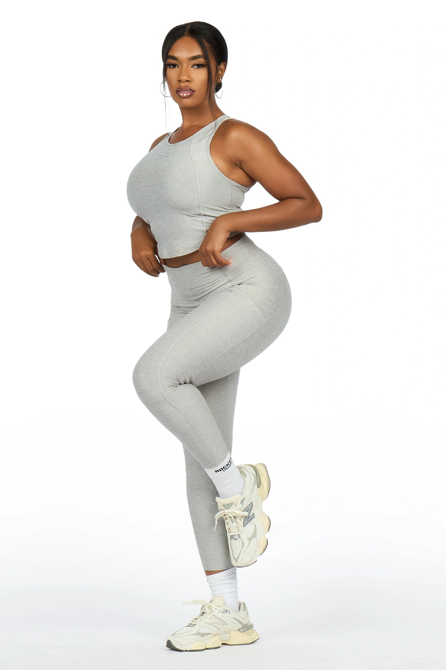 Laveta Grey Tank Active Set