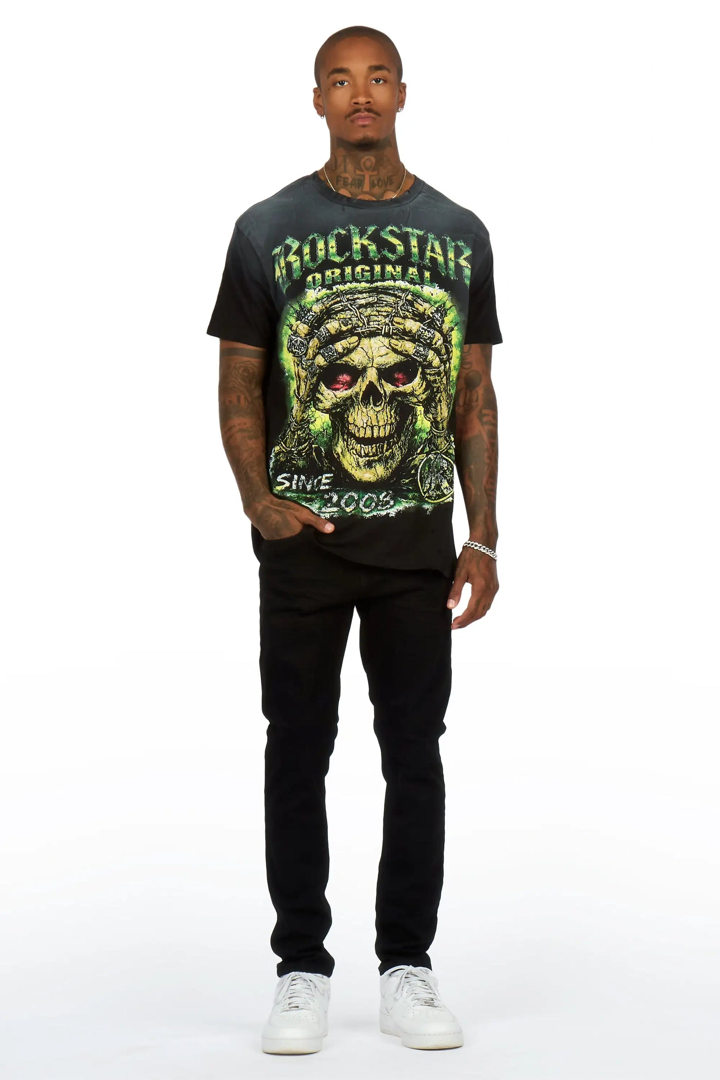 Devaughn Jet Black Slim Fit Jean