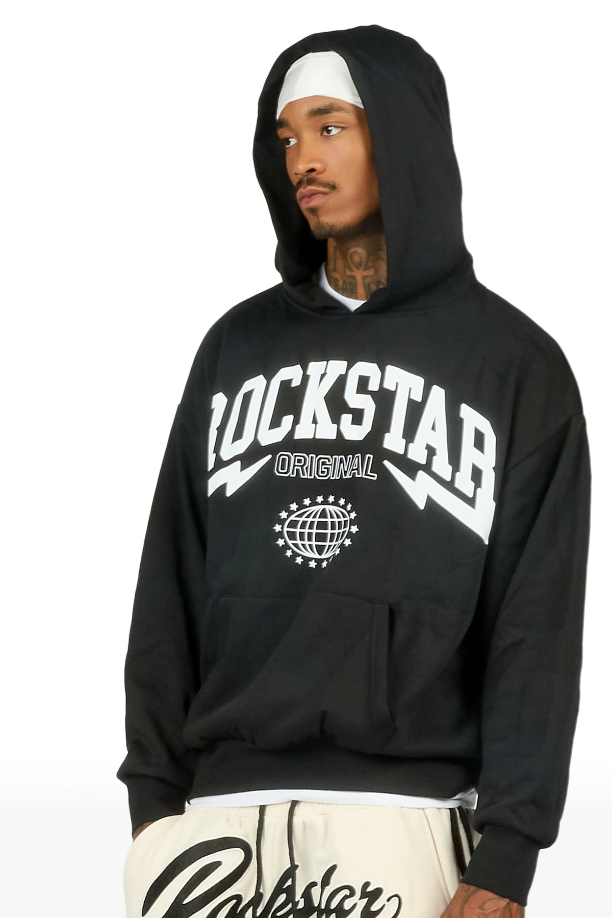 Stori Black/White Graphic Hoodie