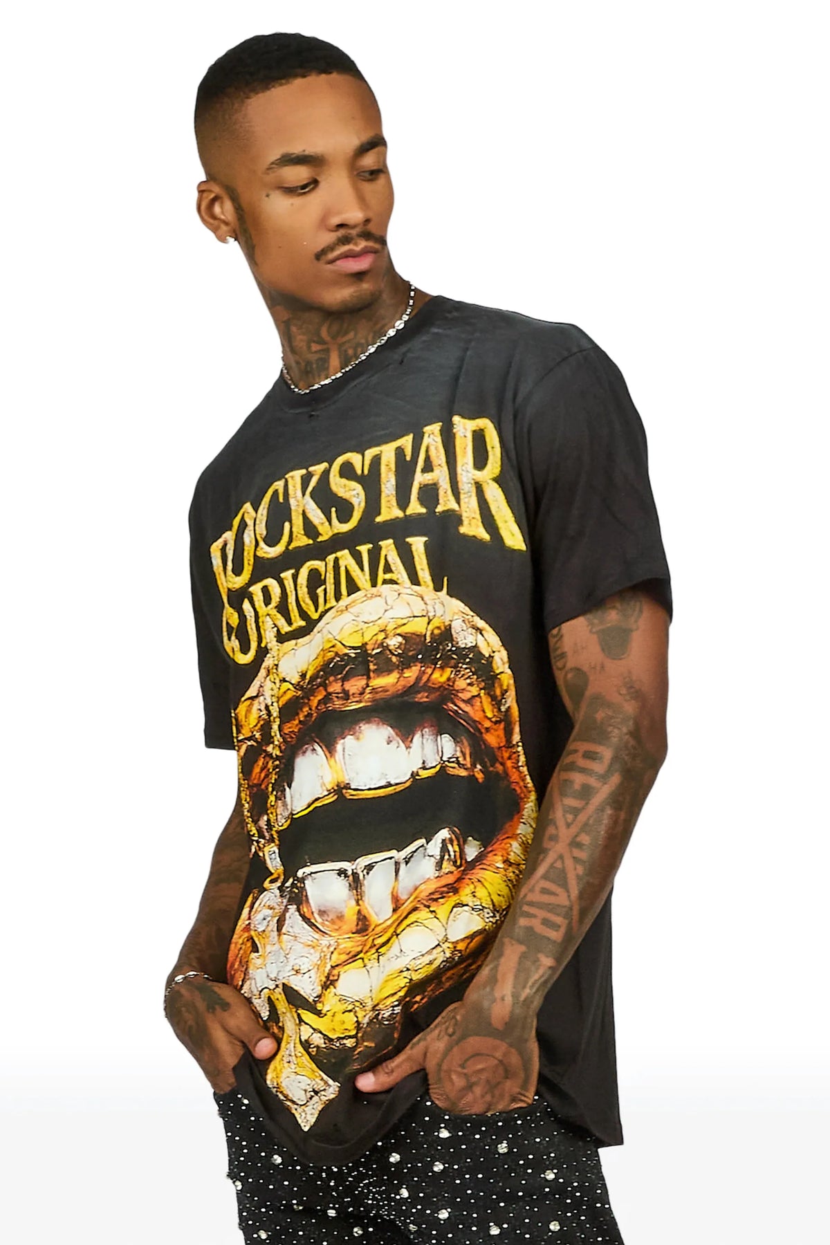 Bernal Black Oversized Graphic T-Shirt