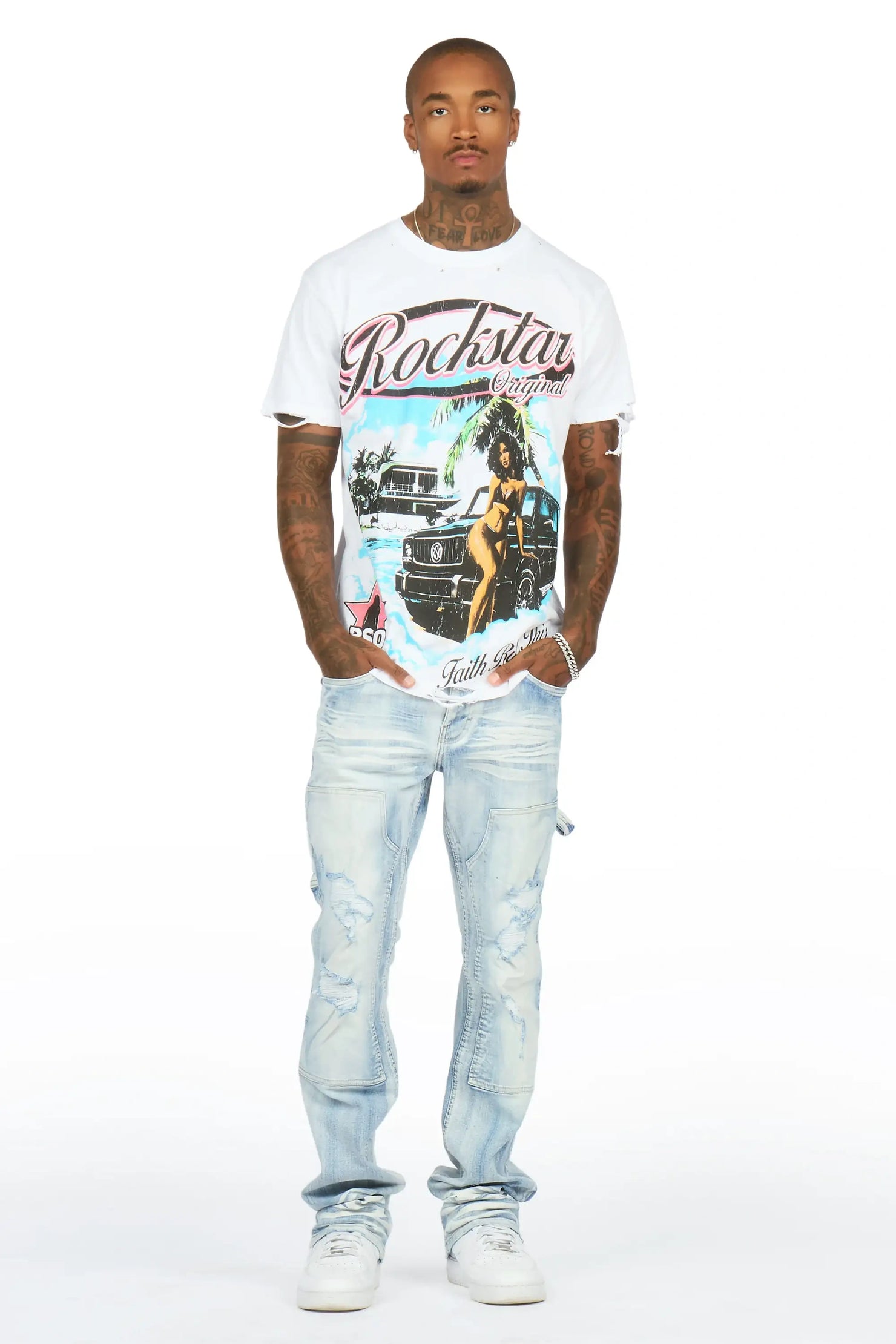 Odei Light Sand Blue Slim Fit Jean