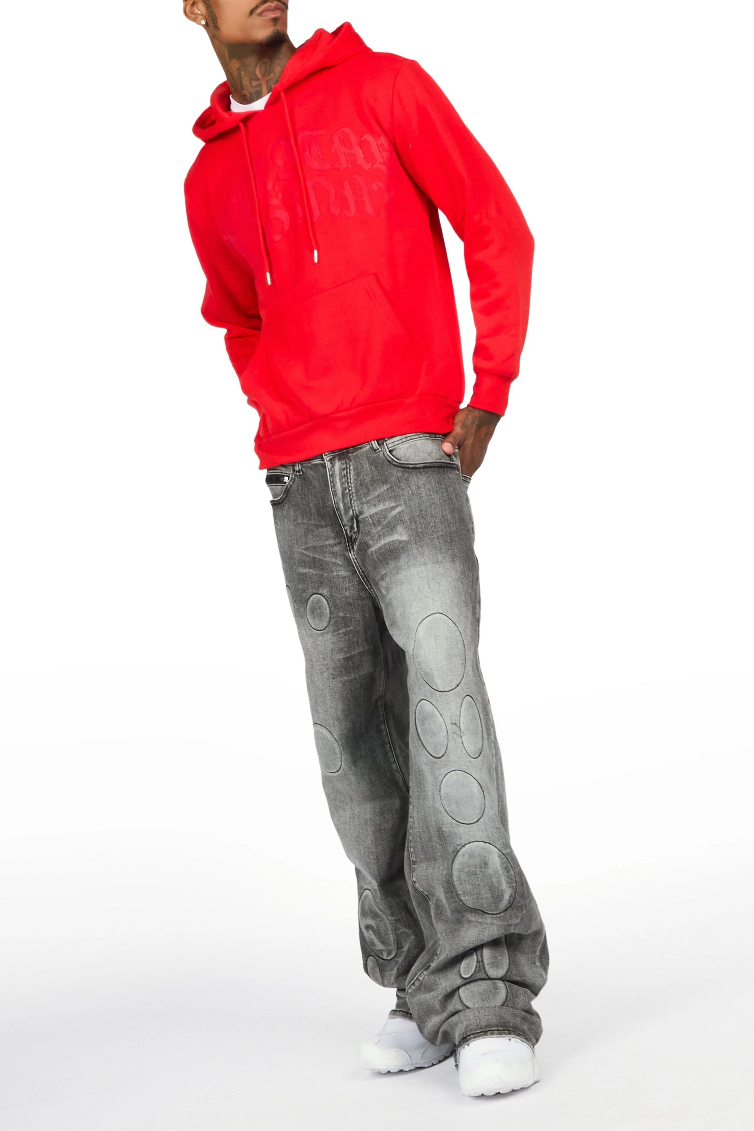Ovol Grey Baggy Fit Jean