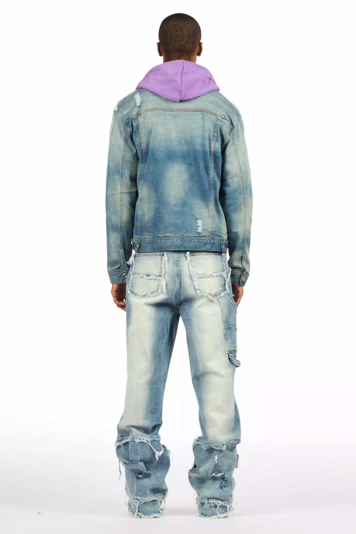 Gritty Blue Baggy Jeans