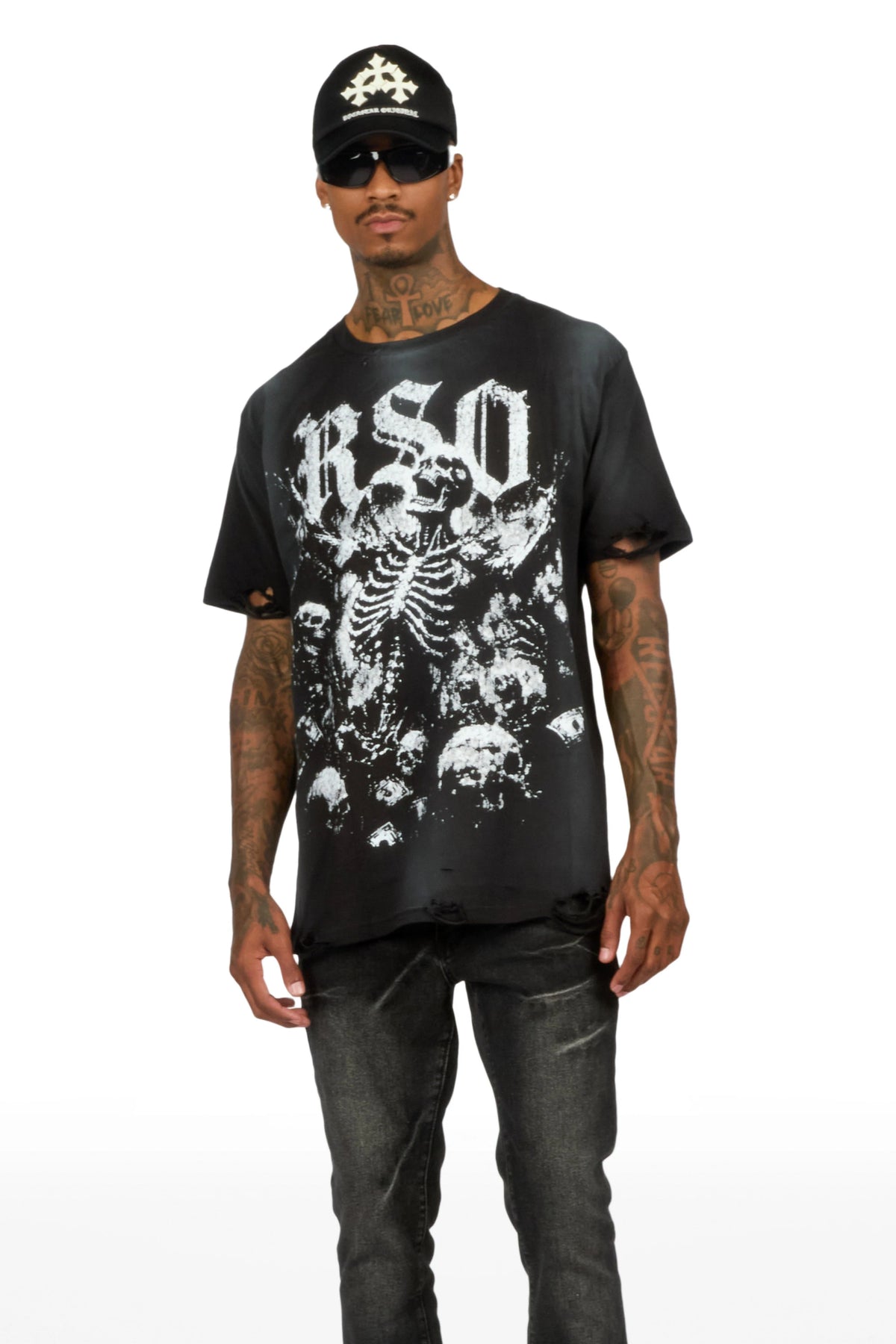 Mammonyx Black Oversized Graphic T-Shirt