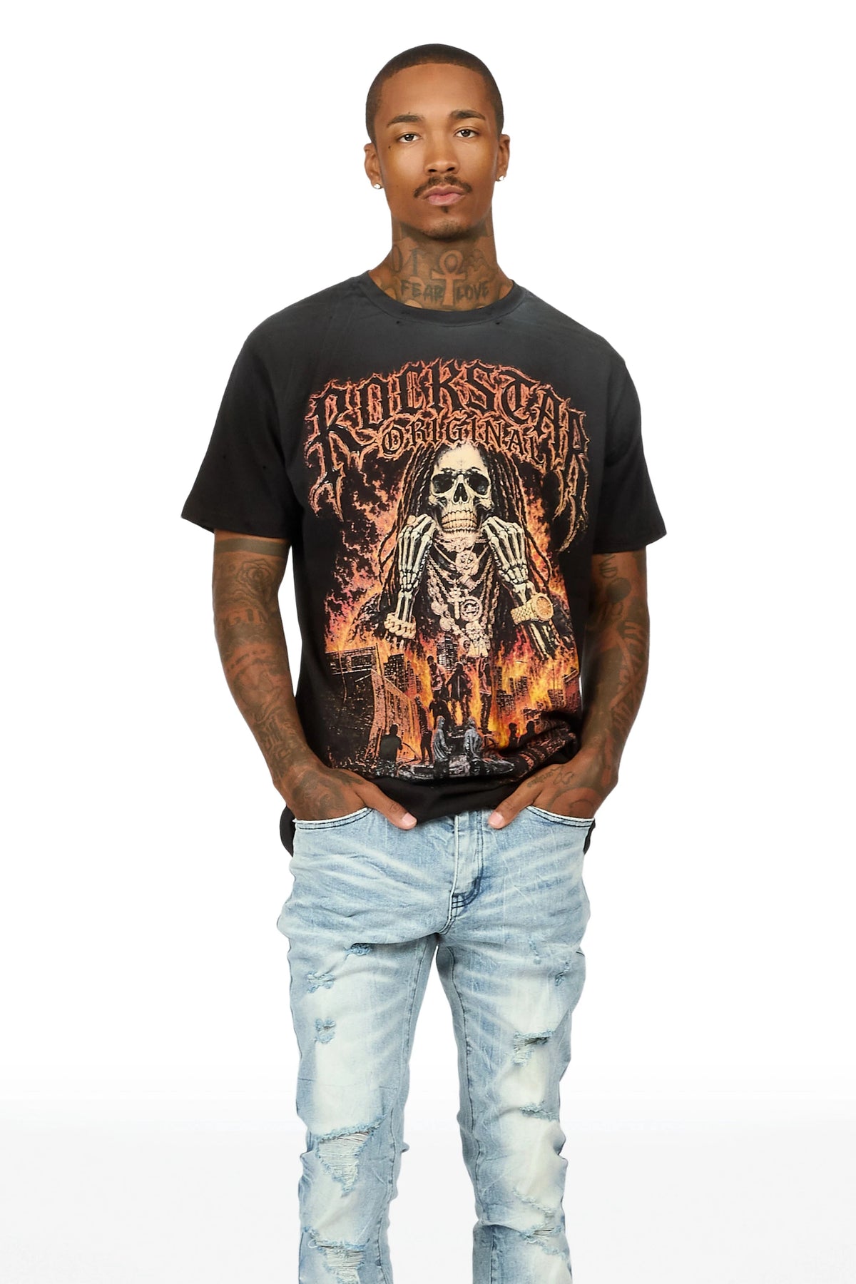 Kurnie Medium Blue Stacked Jean