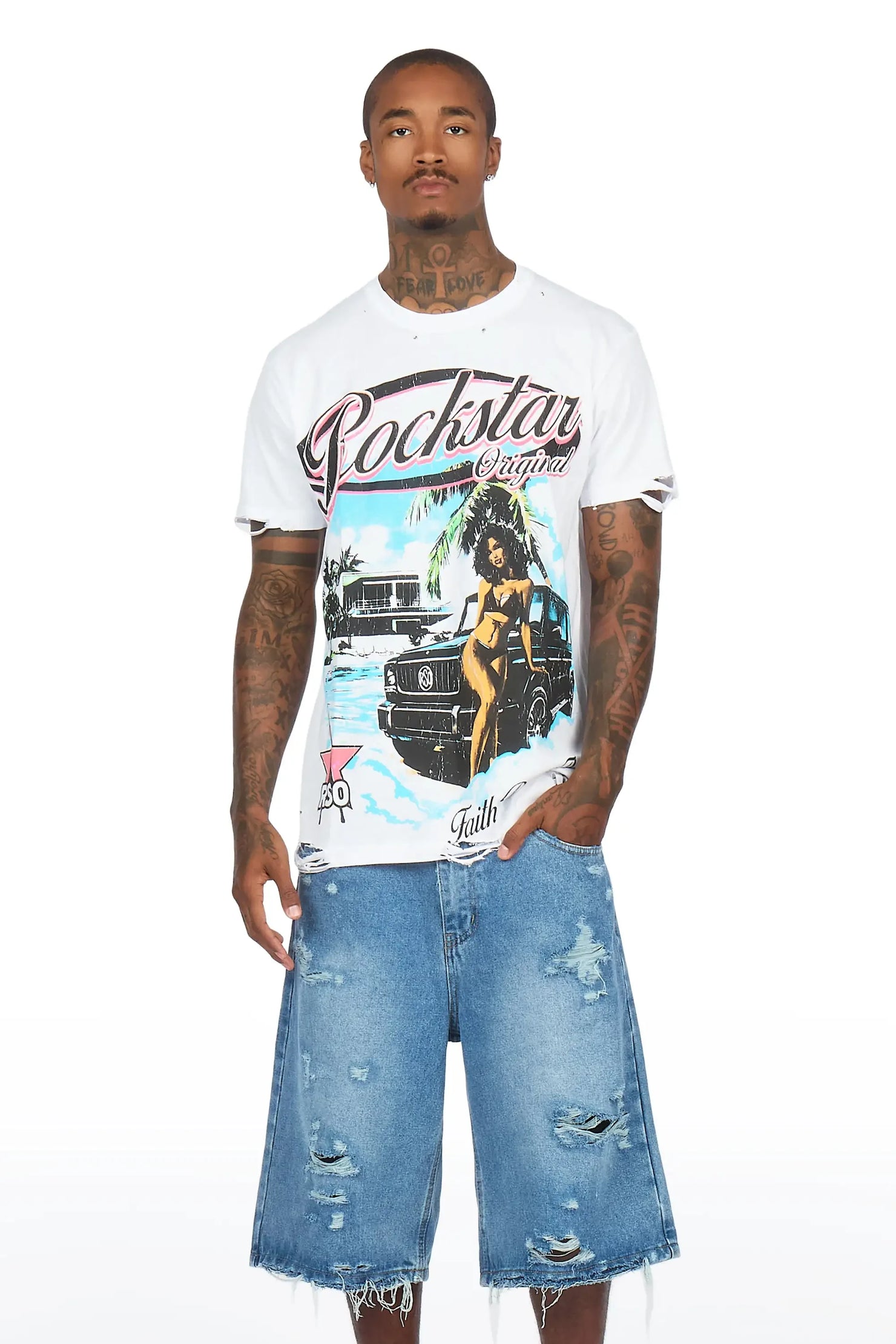 Yayo Indigo Denim Jort