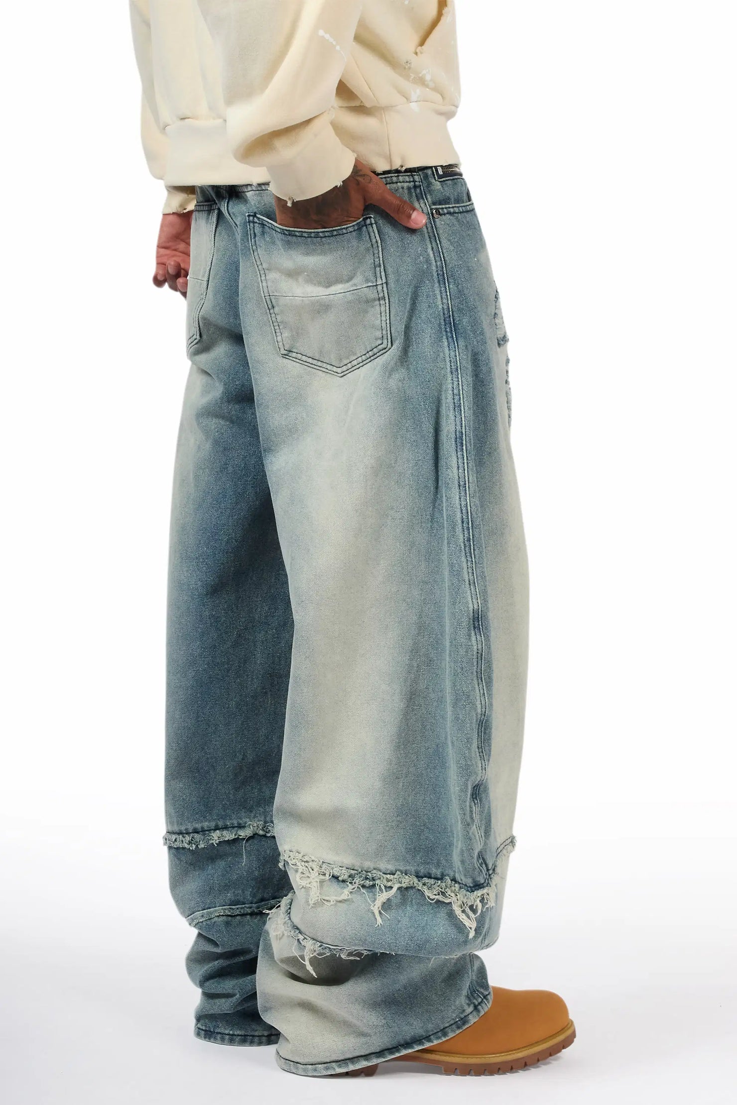 Novacane Blue Barrel Fit Jean