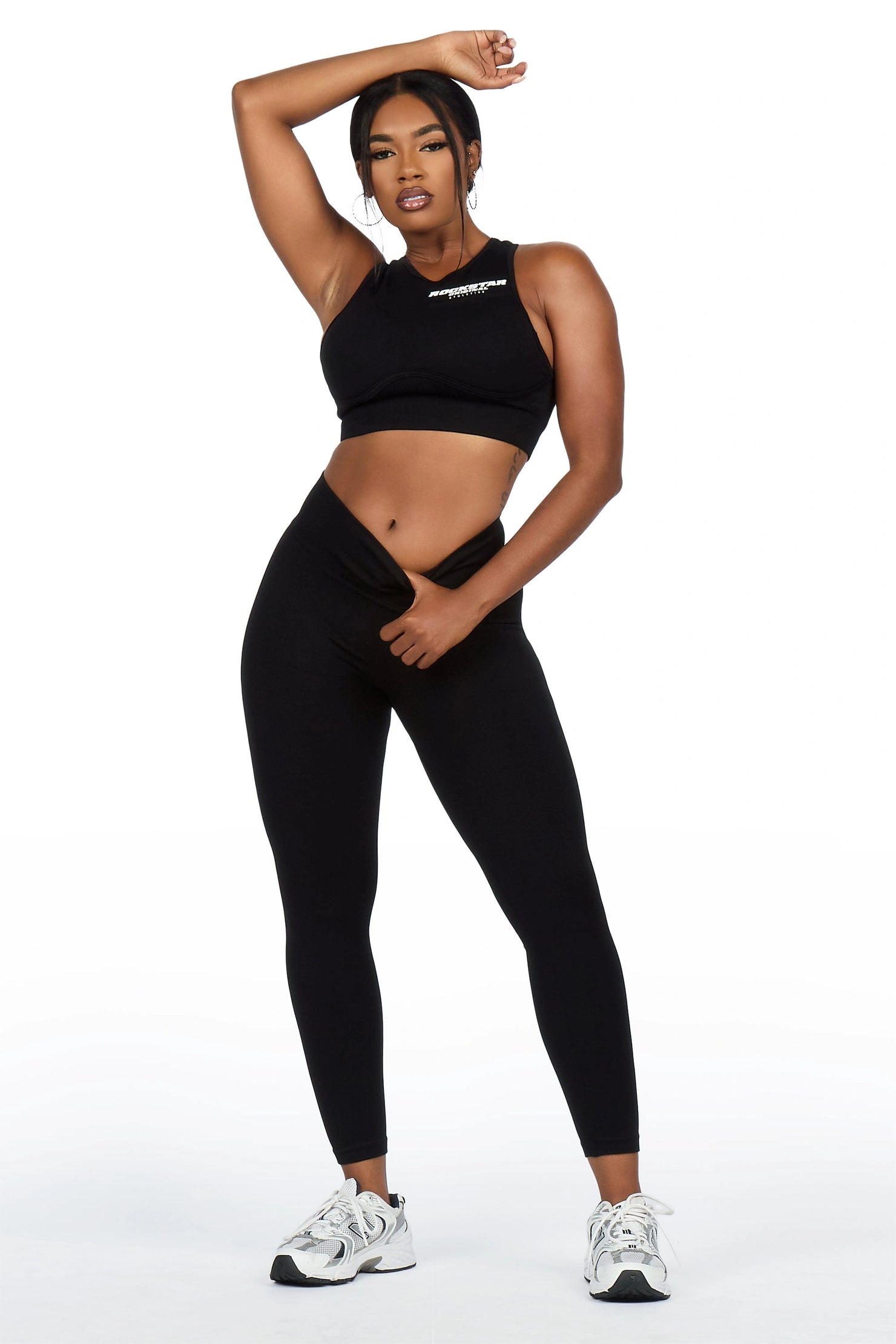 Brevyn Black Tank Active Legging Set