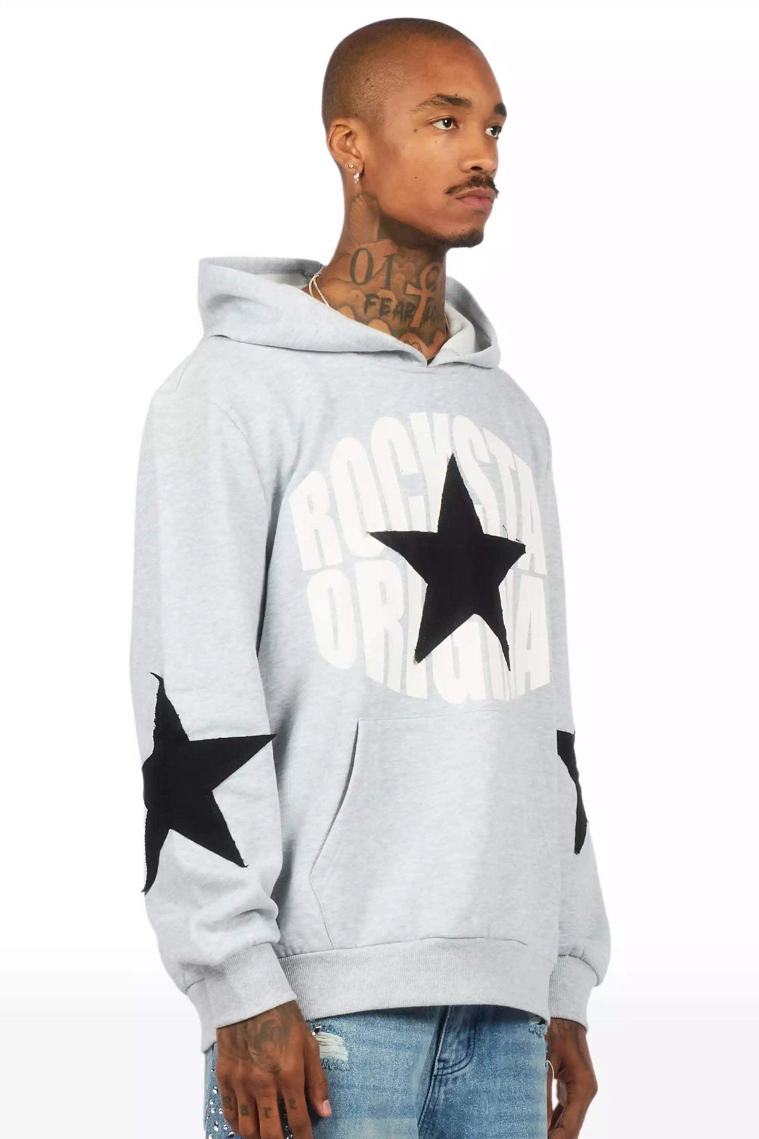 States 2.0 Heather Grey Graphic Hoodie