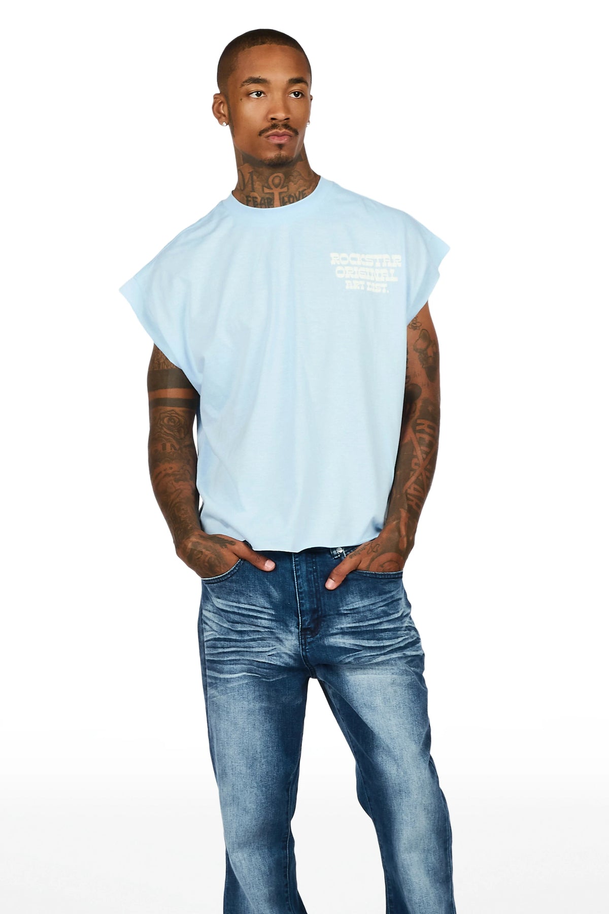 Lykes Dark Blue Super Flare Jeans