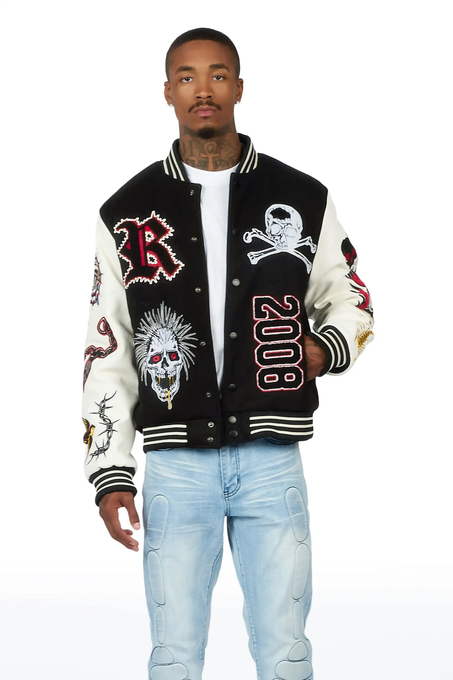 Brennin Black Varsity Jacket