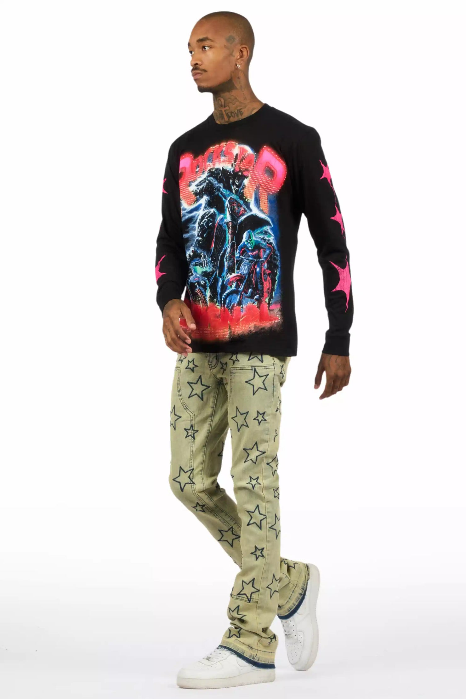 Starship Vintage Stacked Flare Jean