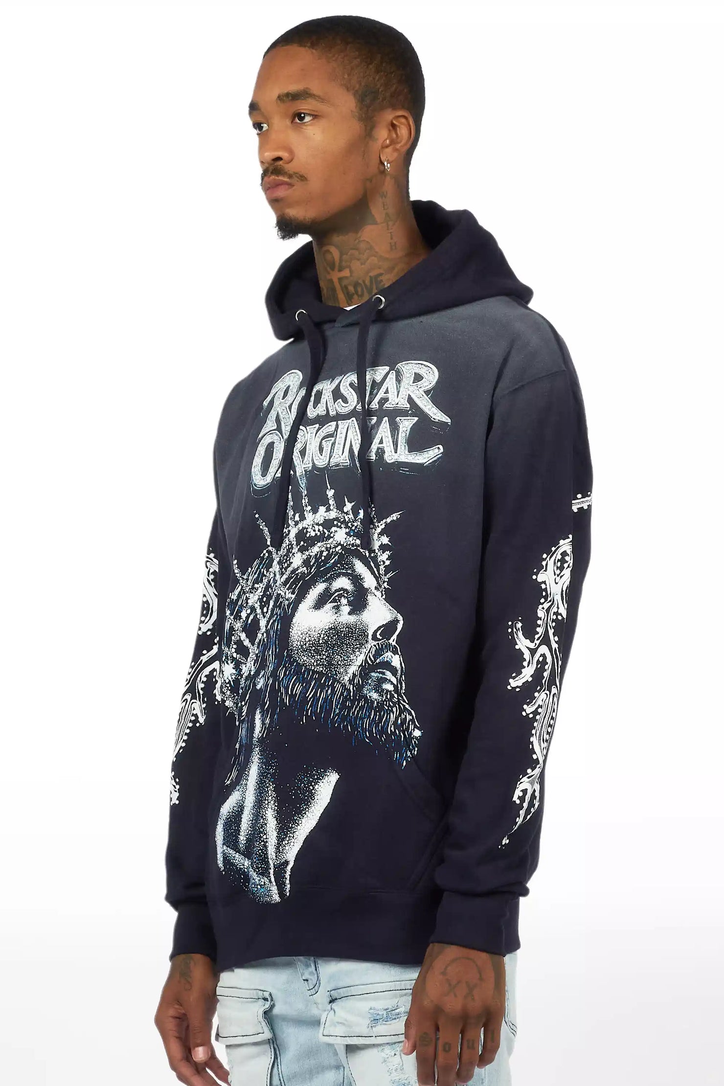 Darius Navy Graphic Hoodie