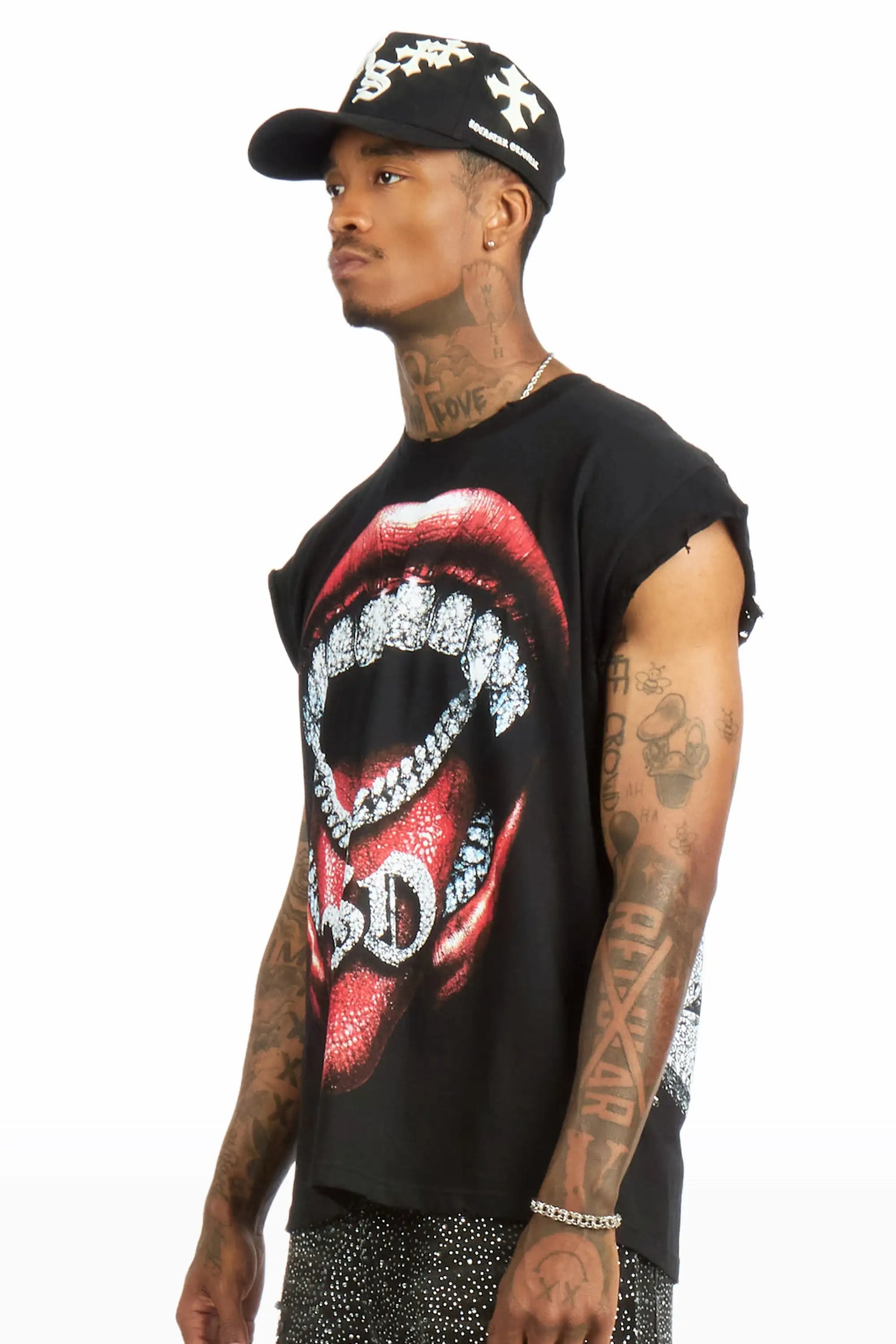 Noctis Black Cut off Tee