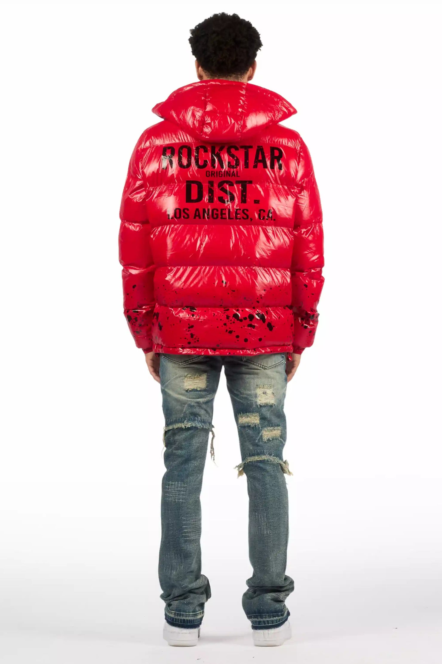 Foreign Medium Blue Wash Stacked Flare Jean