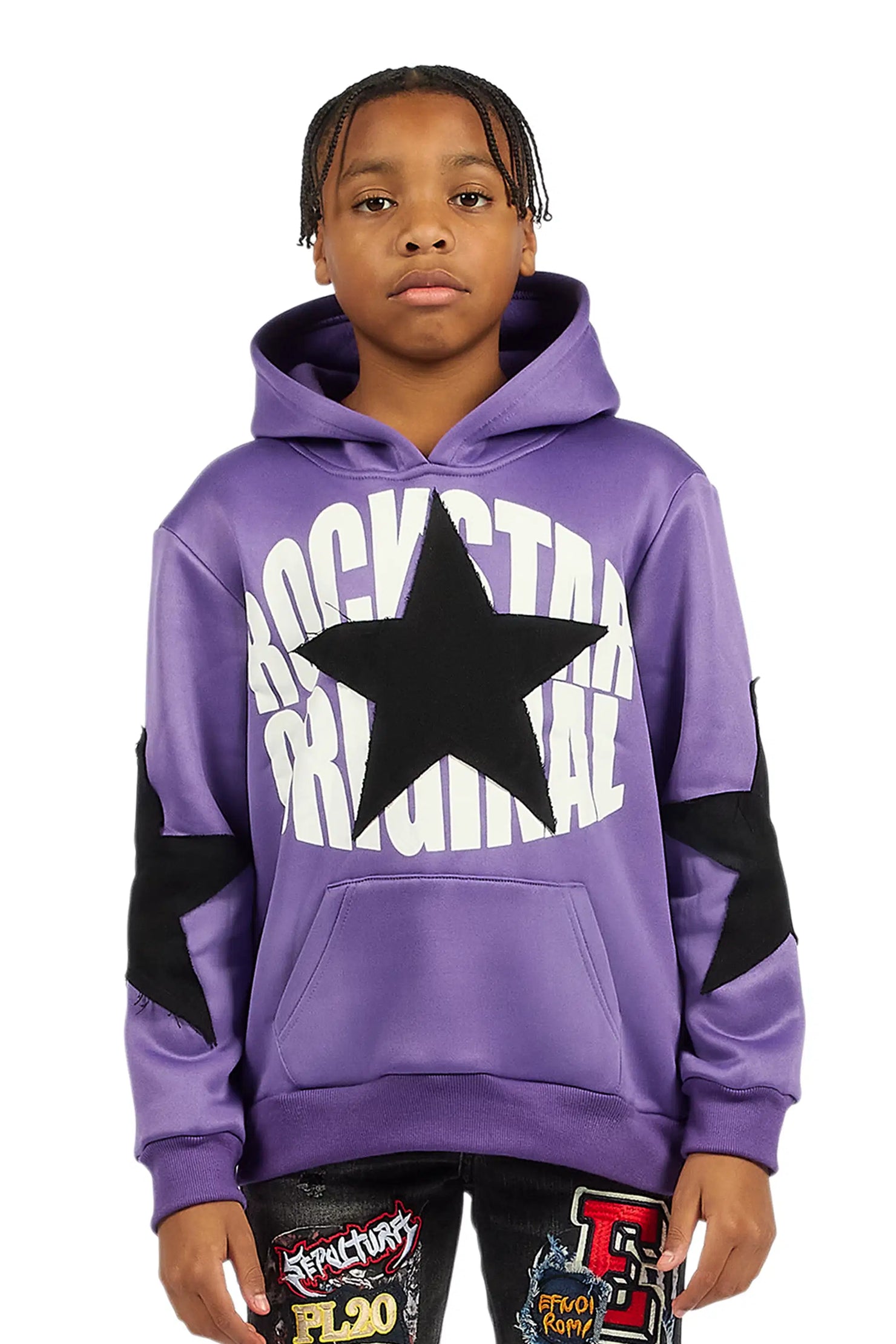 Boys States 2.0 Purple Graphic Hoodie