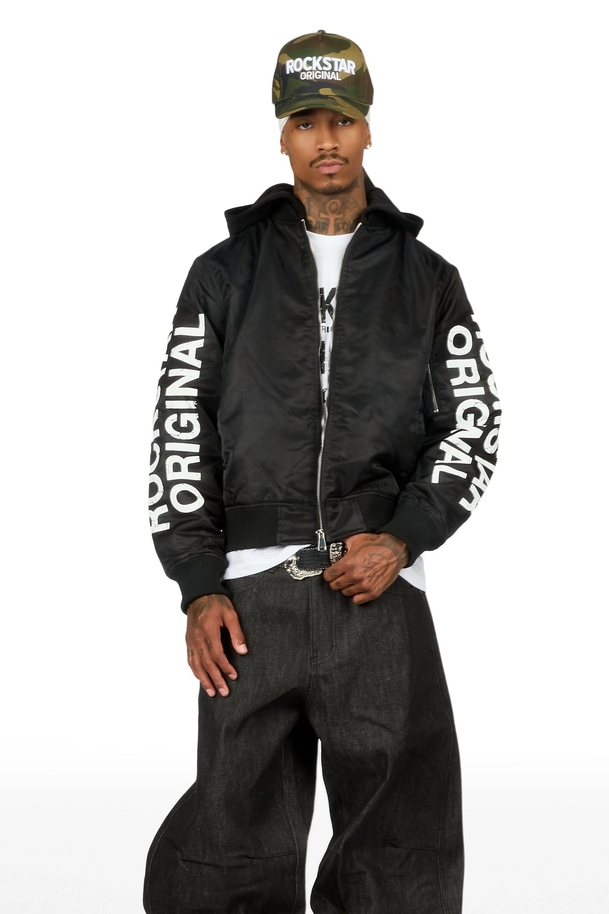 Aldrin Black Bomber Jacket