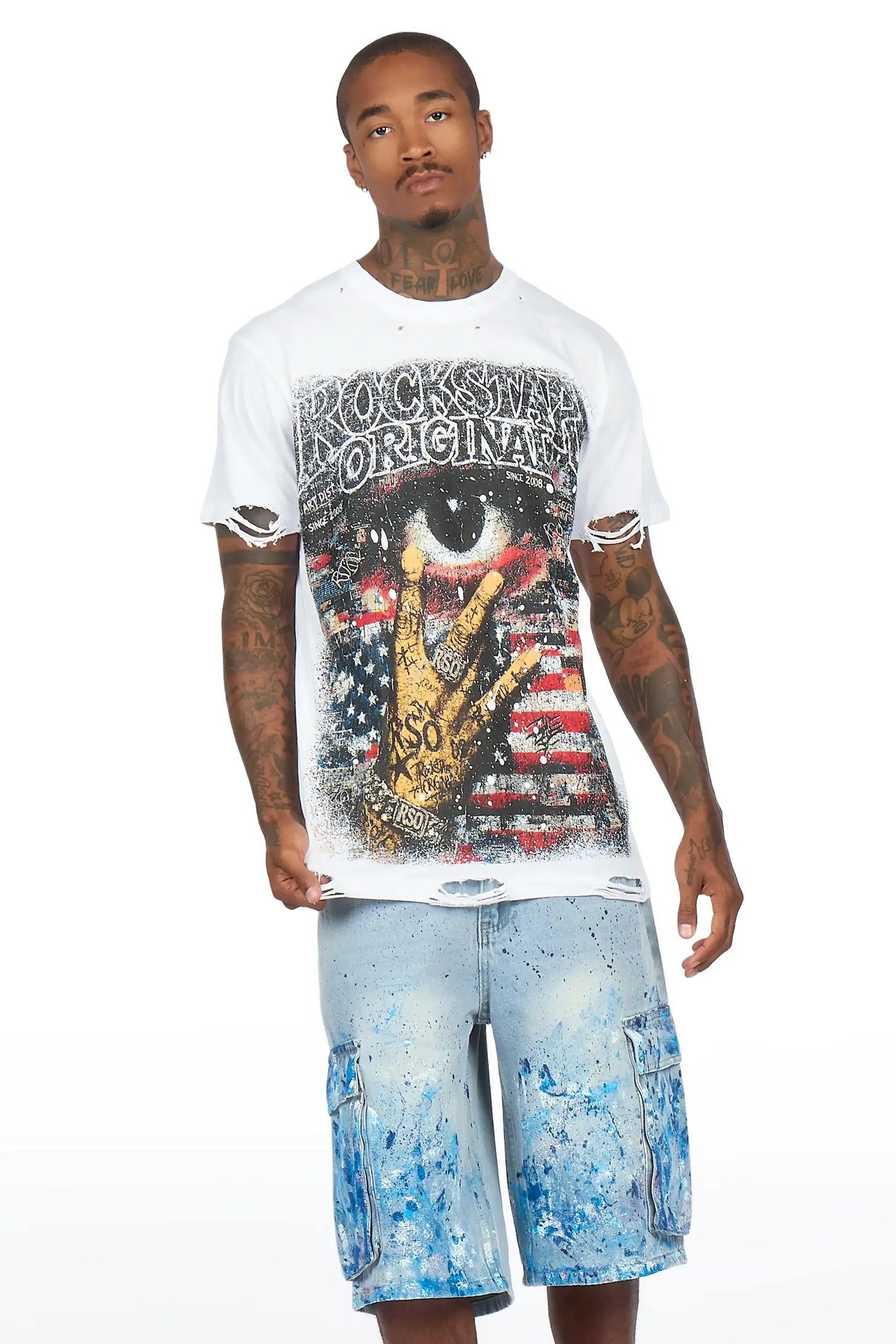Fonte Light Indigo Denim Jort
