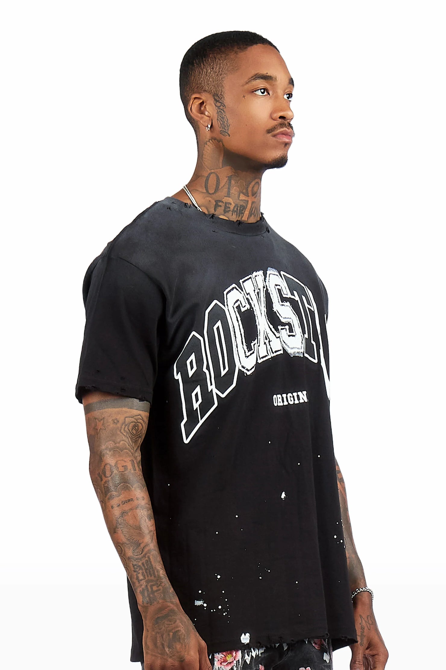 Bodie Black Oversized Graphic T-Shirt