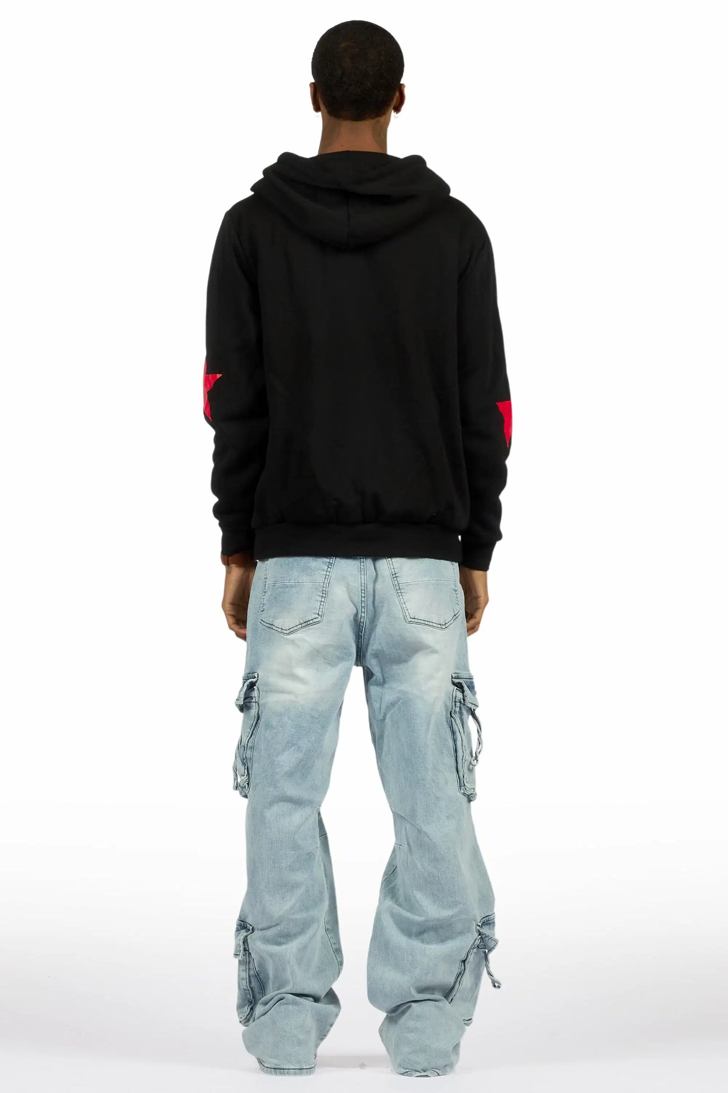 Tore Light Blue Baggy Cargo Jean