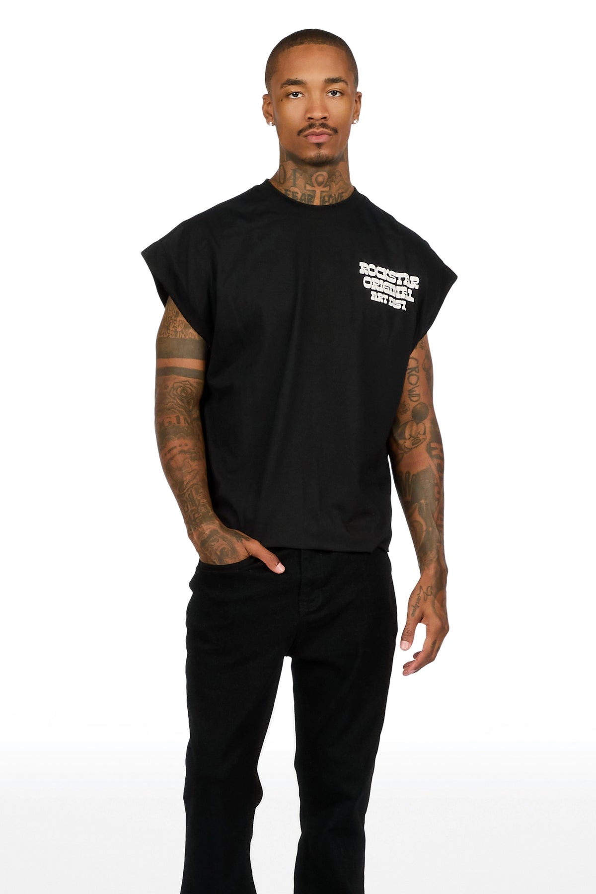 Lykes Black Super Flare Jeans