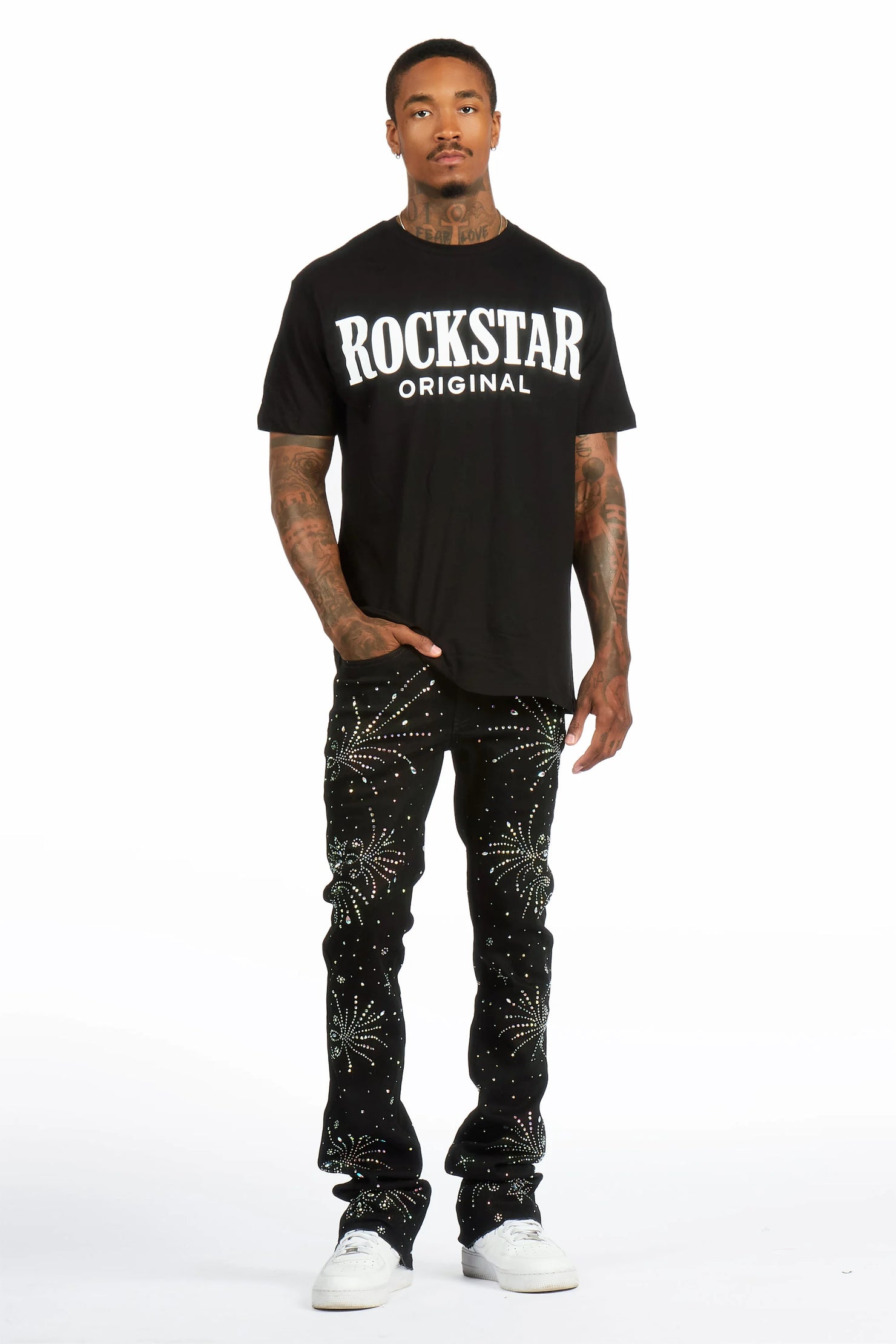 Rio 2.0 Black Oversized Graphic T-Shirt