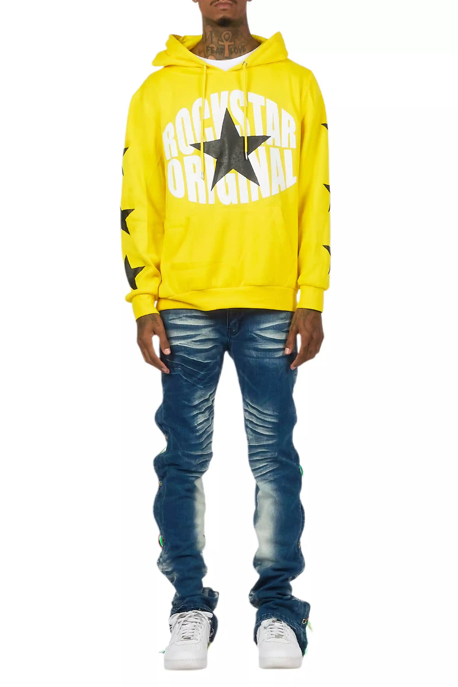 Otto Blue Wash Stacked Flare Jean