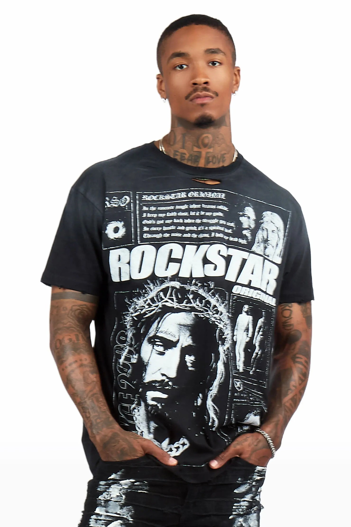 Talmon Black Graphic T-Shirt
