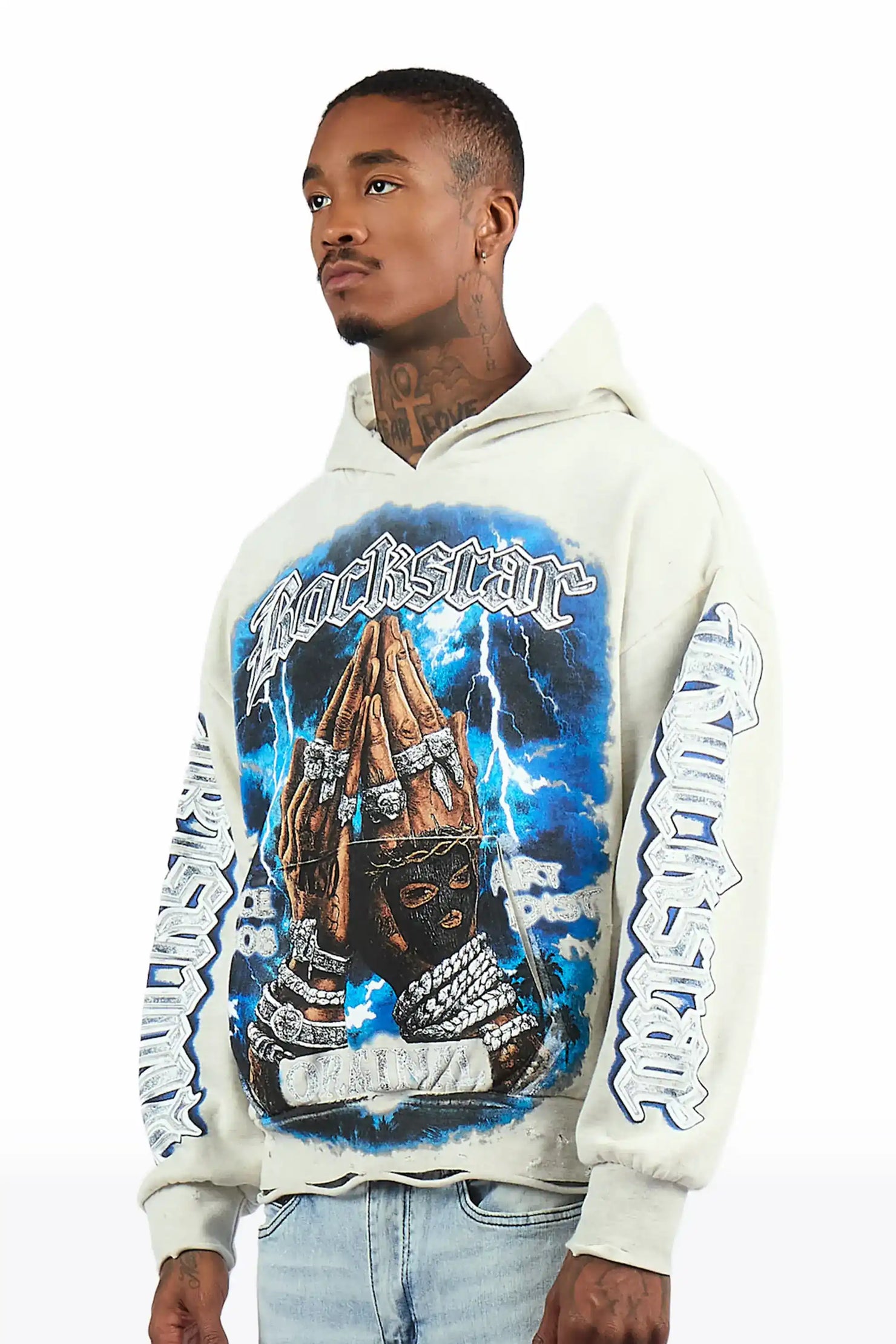 Thorne Light Oatmeal Graphic Hoodie