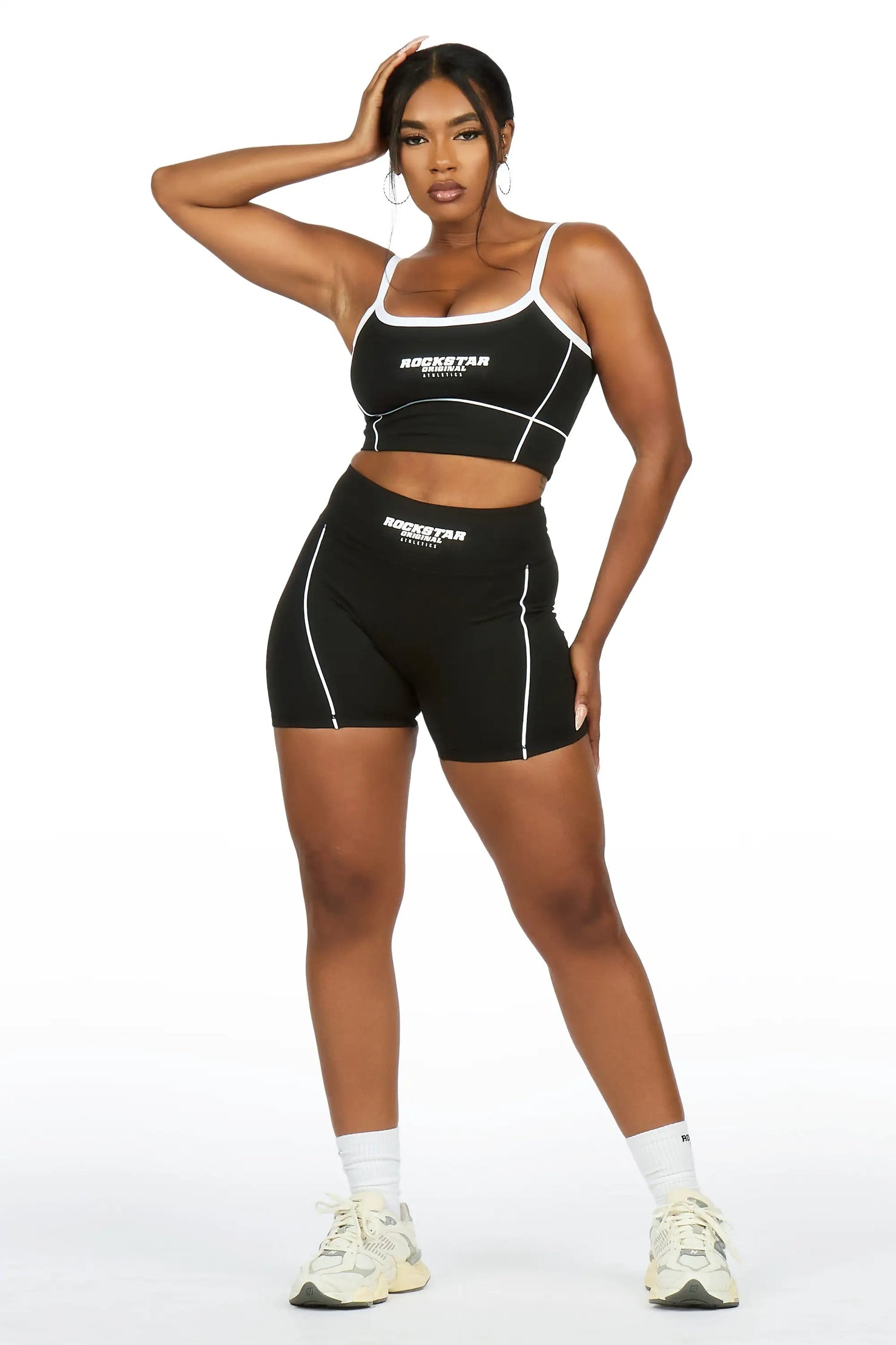 Lamiria Black Active Bike Short Set