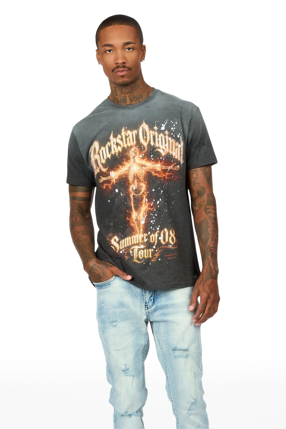 Jayroe Medium Blue Stacked Jean