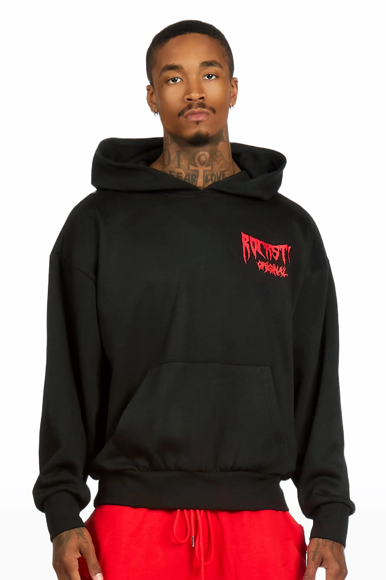 Twinkle Black/Red Graphic Hoodie