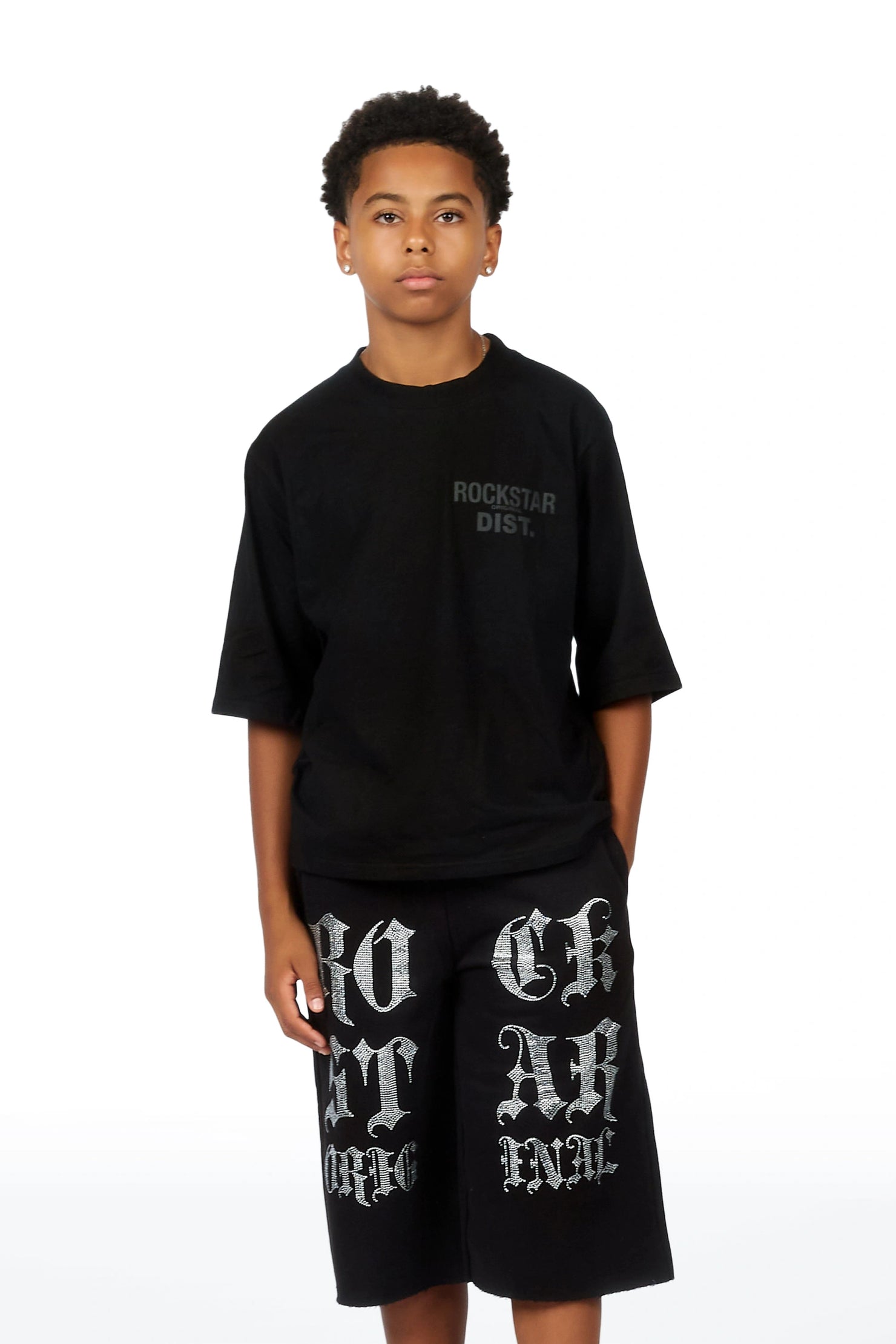 Boys Jolan Black Boxy T-Shirt
